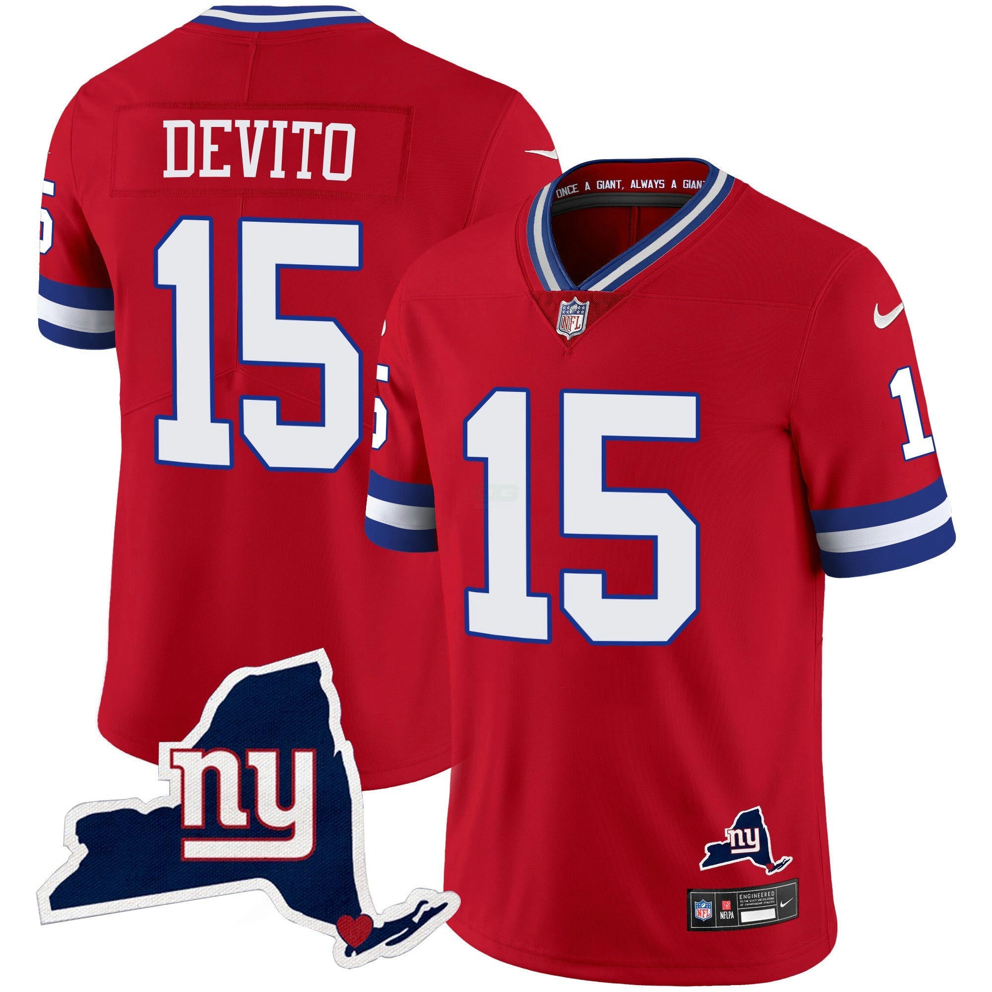 Camisa NFL Men’s New York State Map Patch Limited Jersey
