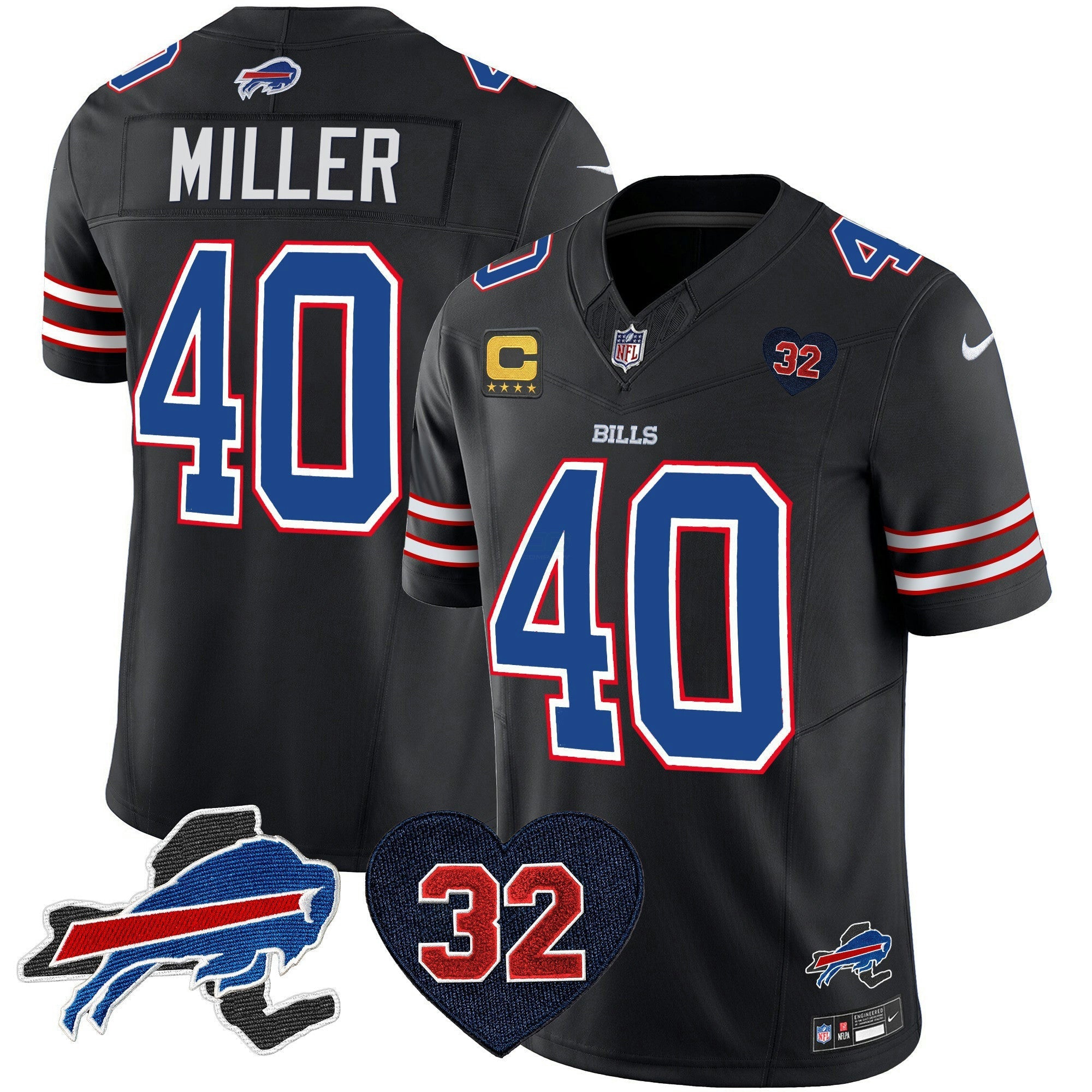 Camisa NFL Men’s O.J. Simpson Patch Vapor Limited Jersey