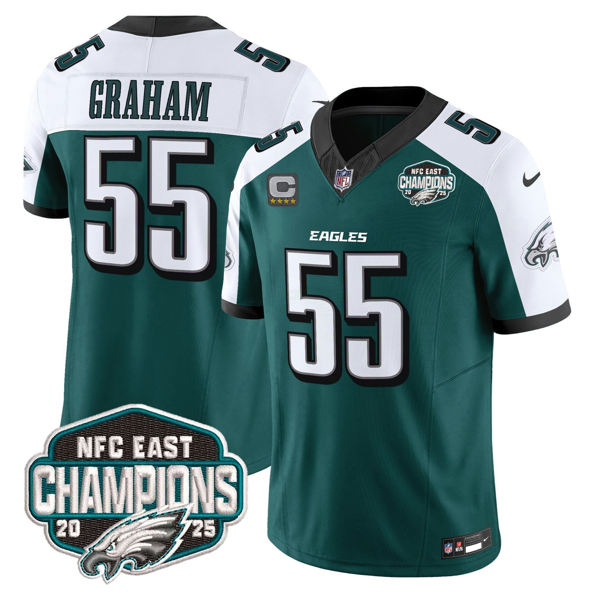 Camisa NFL Men’s Philadelphia 2025 NFC East Division Champions Vapor Limited Jersey