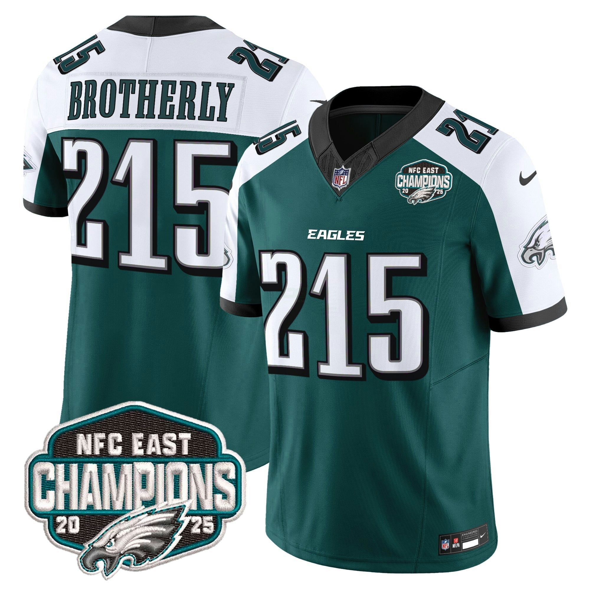 Camisa NFL Men’s Philadelphia 2025 NFC East Division Champions Vapor Limited Jersey