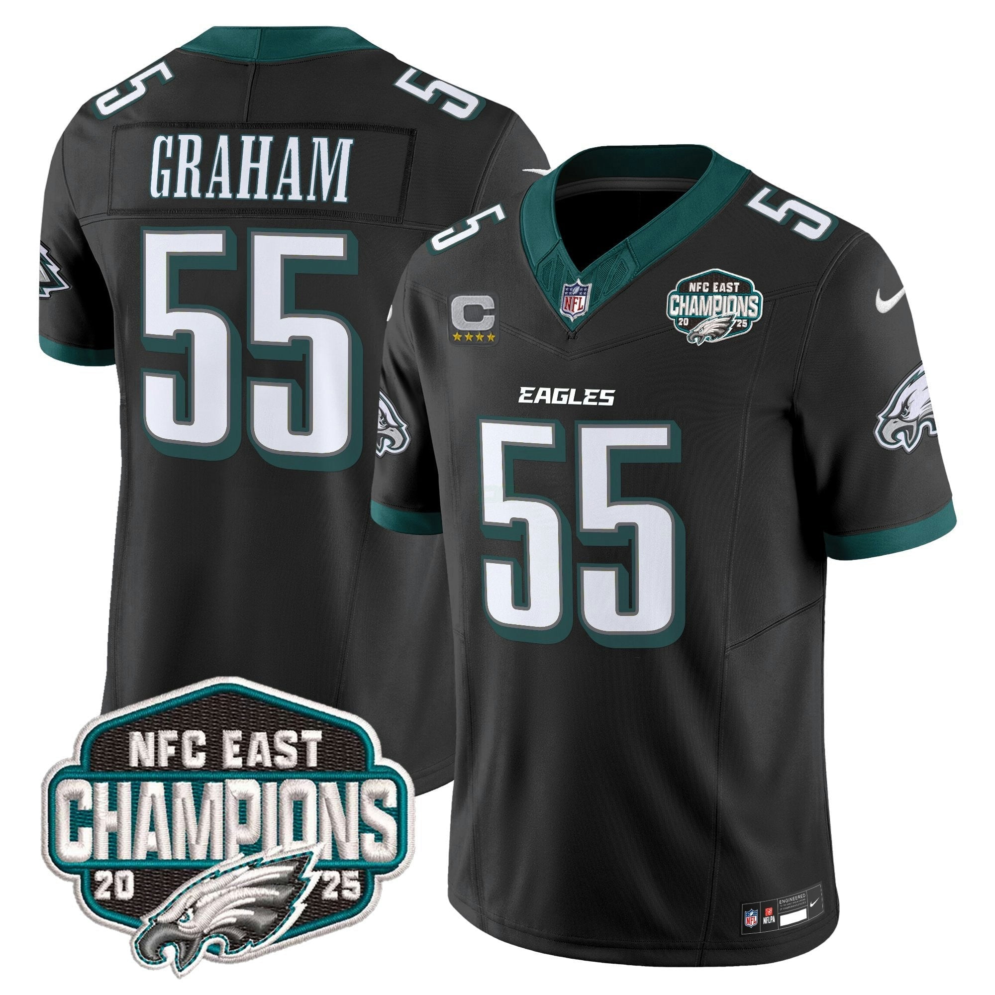 Camisa NFL Men’s Philadelphia 2025 NFC East Division Champions Vapor Limited Jersey
