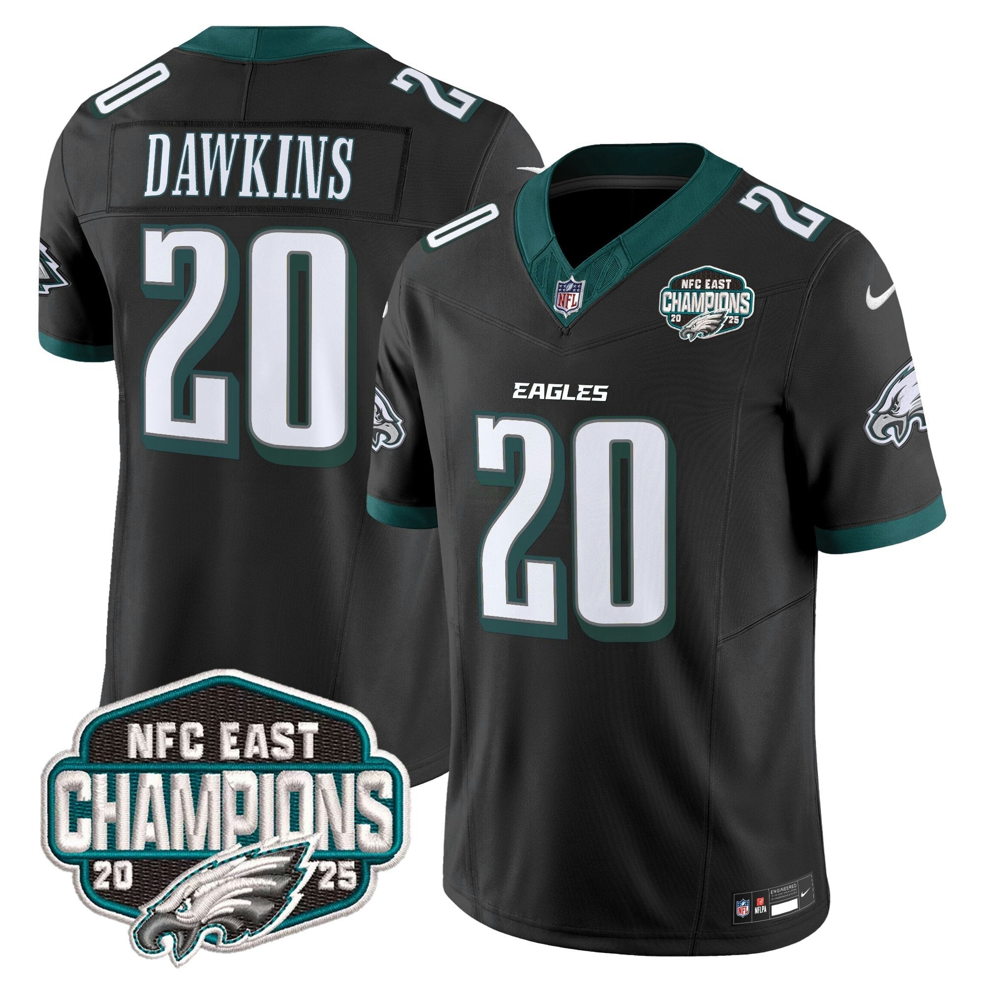 Camisa NFL Men’s Philadelphia 2025 NFC East Division Champions Vapor Limited Jersey