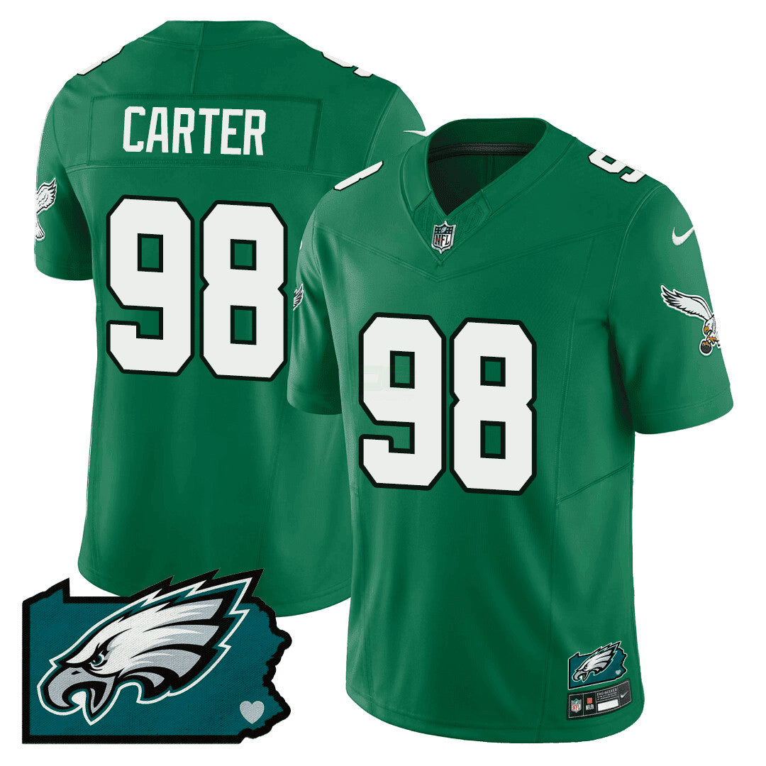 Camisa NFL Men’s Philadelphia Pennsylvania State Map Patch Jersey
