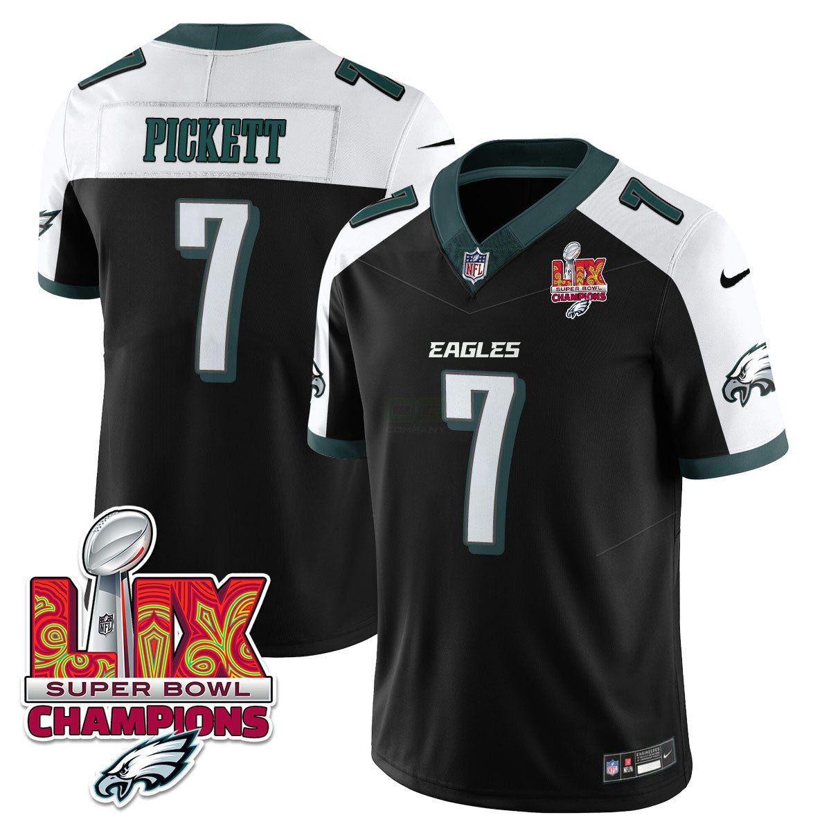 Camisa NFL Men’s Philadelphia Super Bowl LIX Champions Vapor Limited Jersey