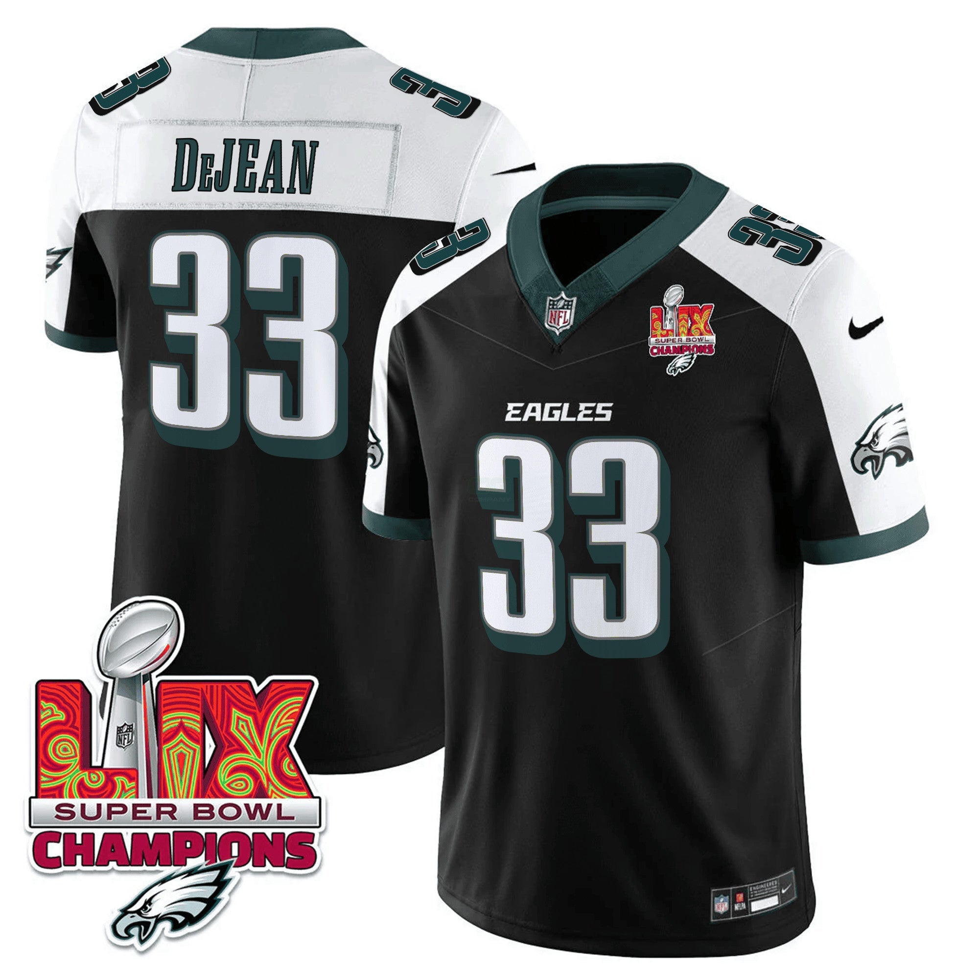 Camisa NFL Men’s Philadelphia Super Bowl LIX Champions Vapor Limited Jersey