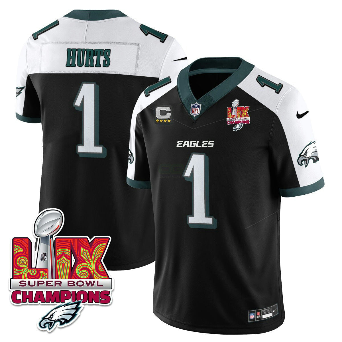 Camisa NFL Men’s Philadelphia Super Bowl LIX Champions Vapor Limited Jersey