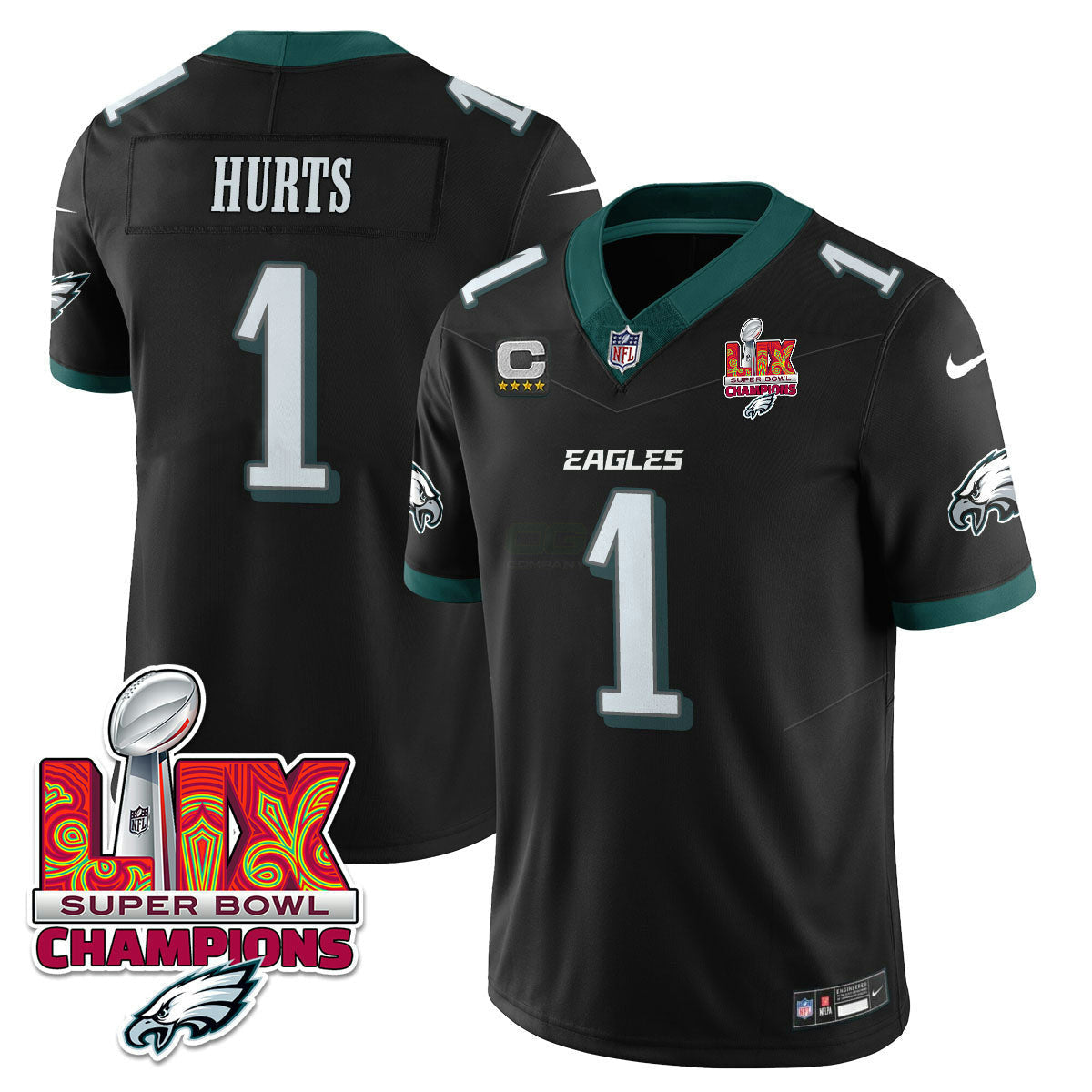 Camisa NFL Men’s Philadelphia Super Bowl LIX Champions Vapor Limited Jersey