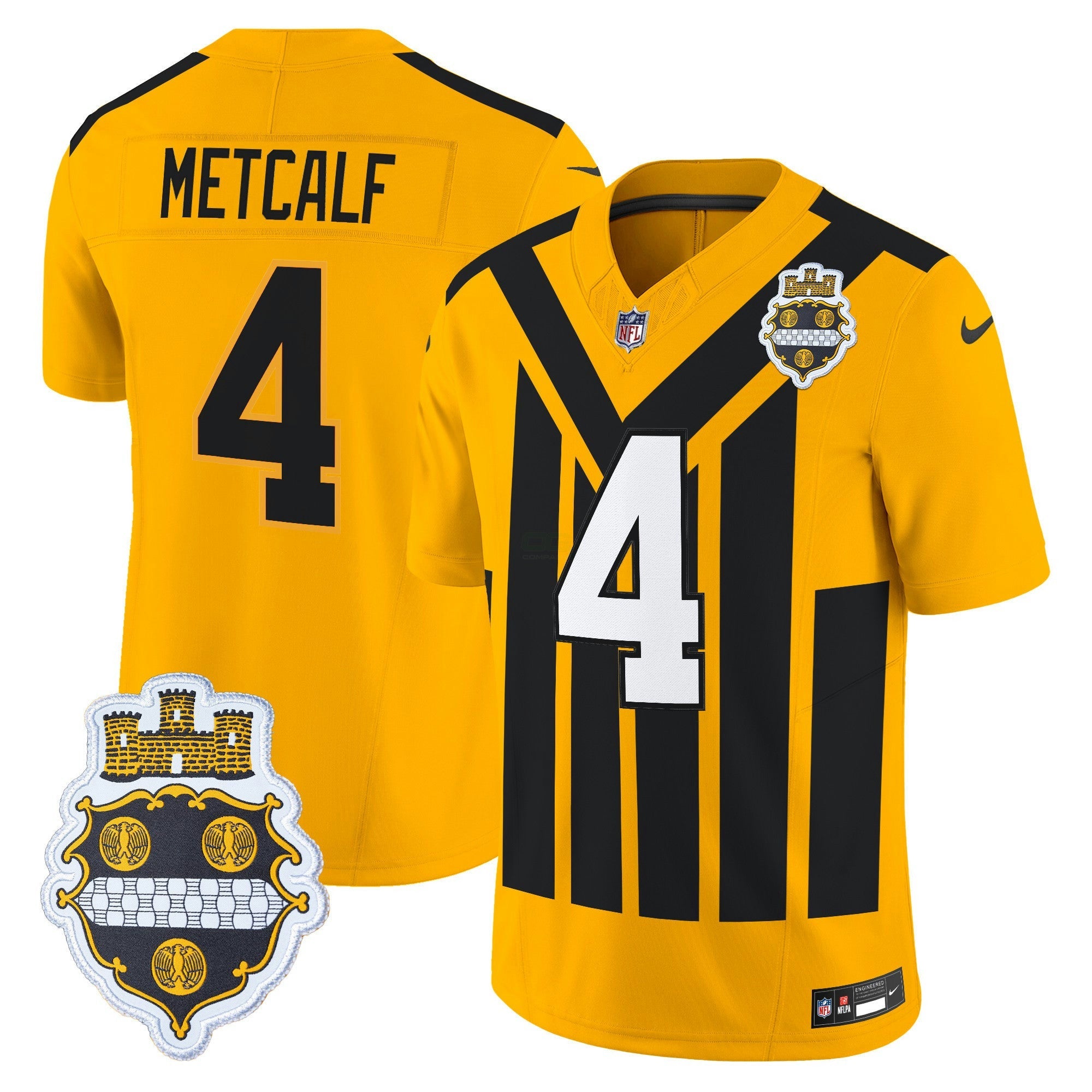 Camisa NFL Men’s Pittsburgh 1933 Patch Throwback Vapor Limited Jersey