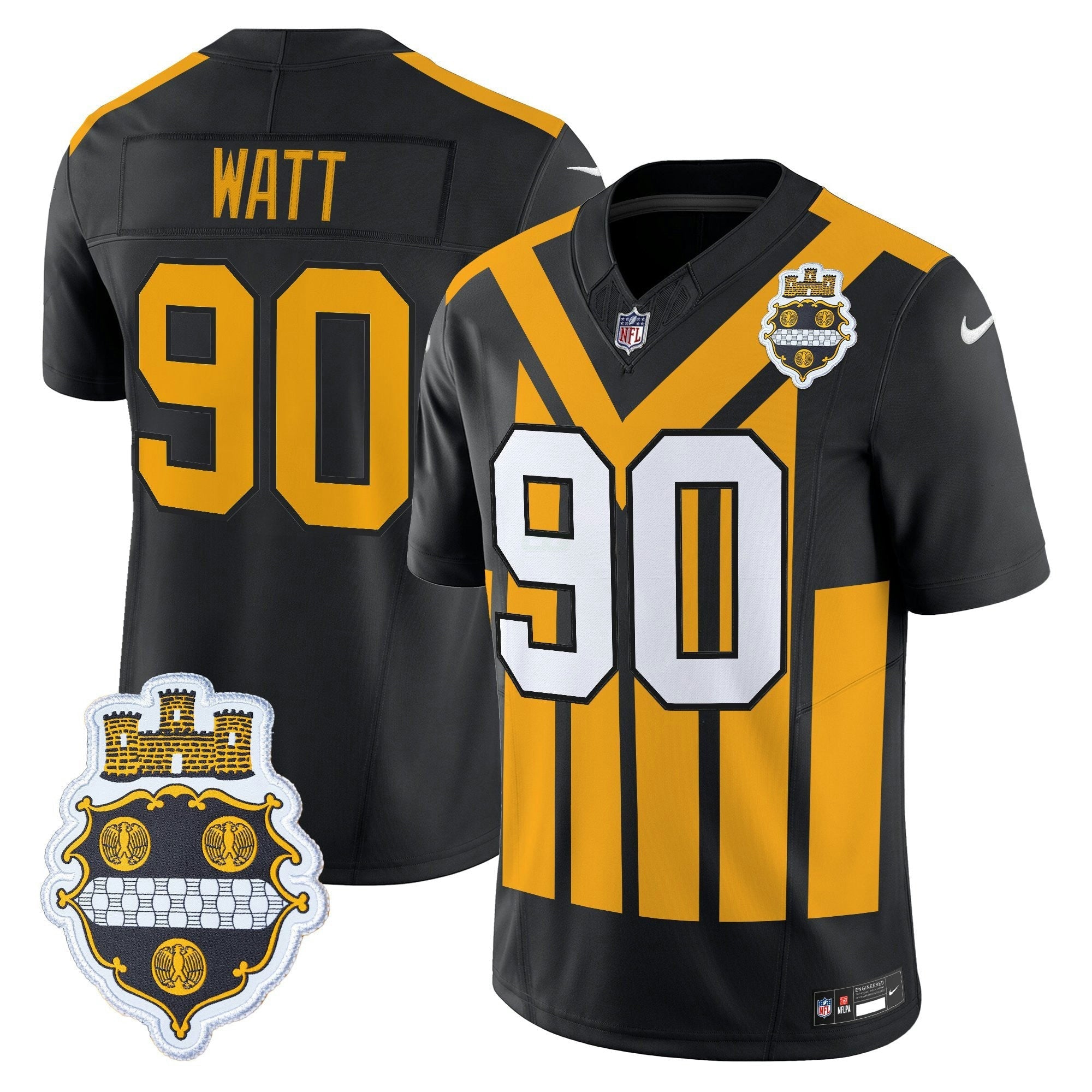Camisa NFL Men’s Pittsburgh 1933 Patch Throwback Vapor Limited Jersey