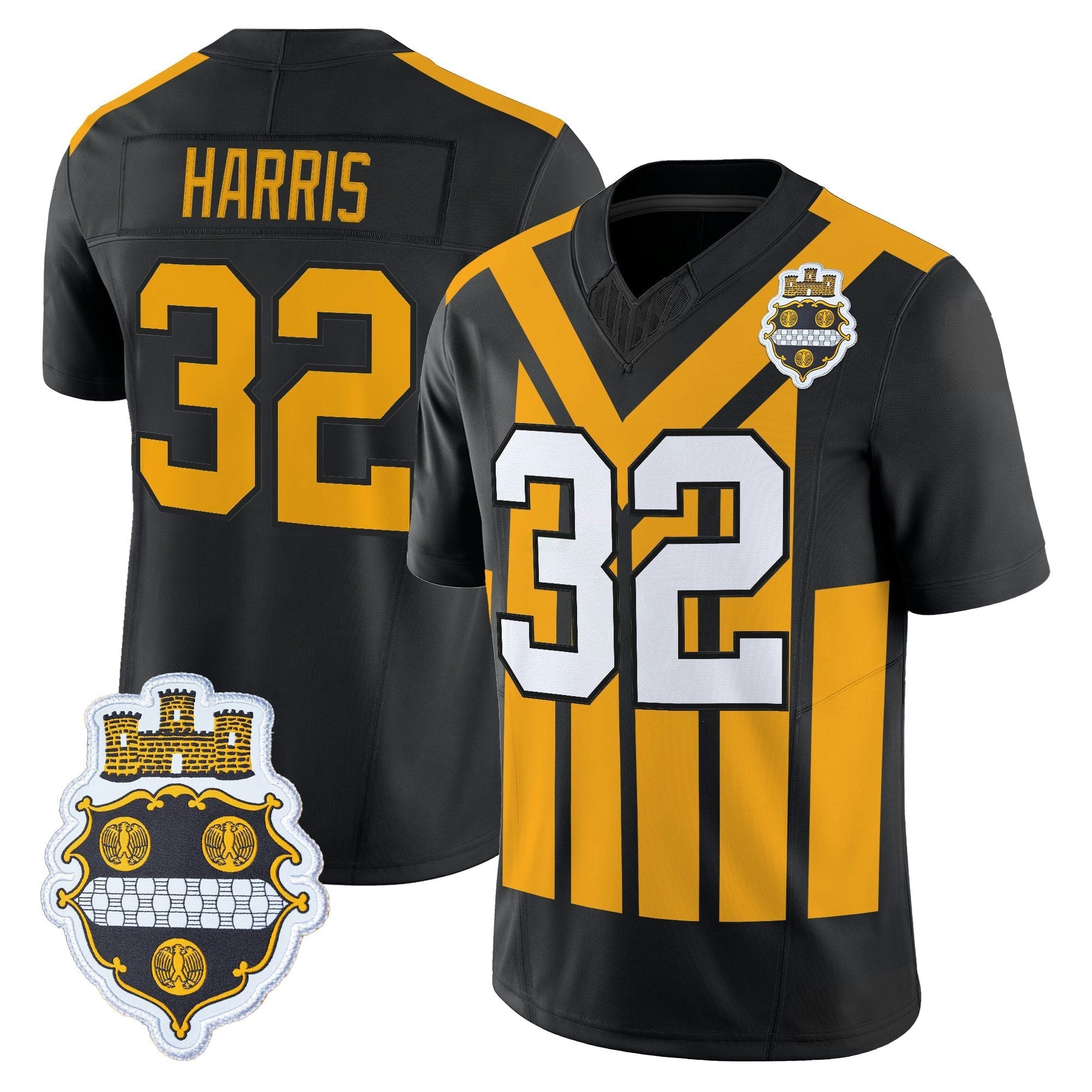 Camisa NFL Men’s Pittsburgh 1933 Patch Throwback Vapor Limited Jersey V2