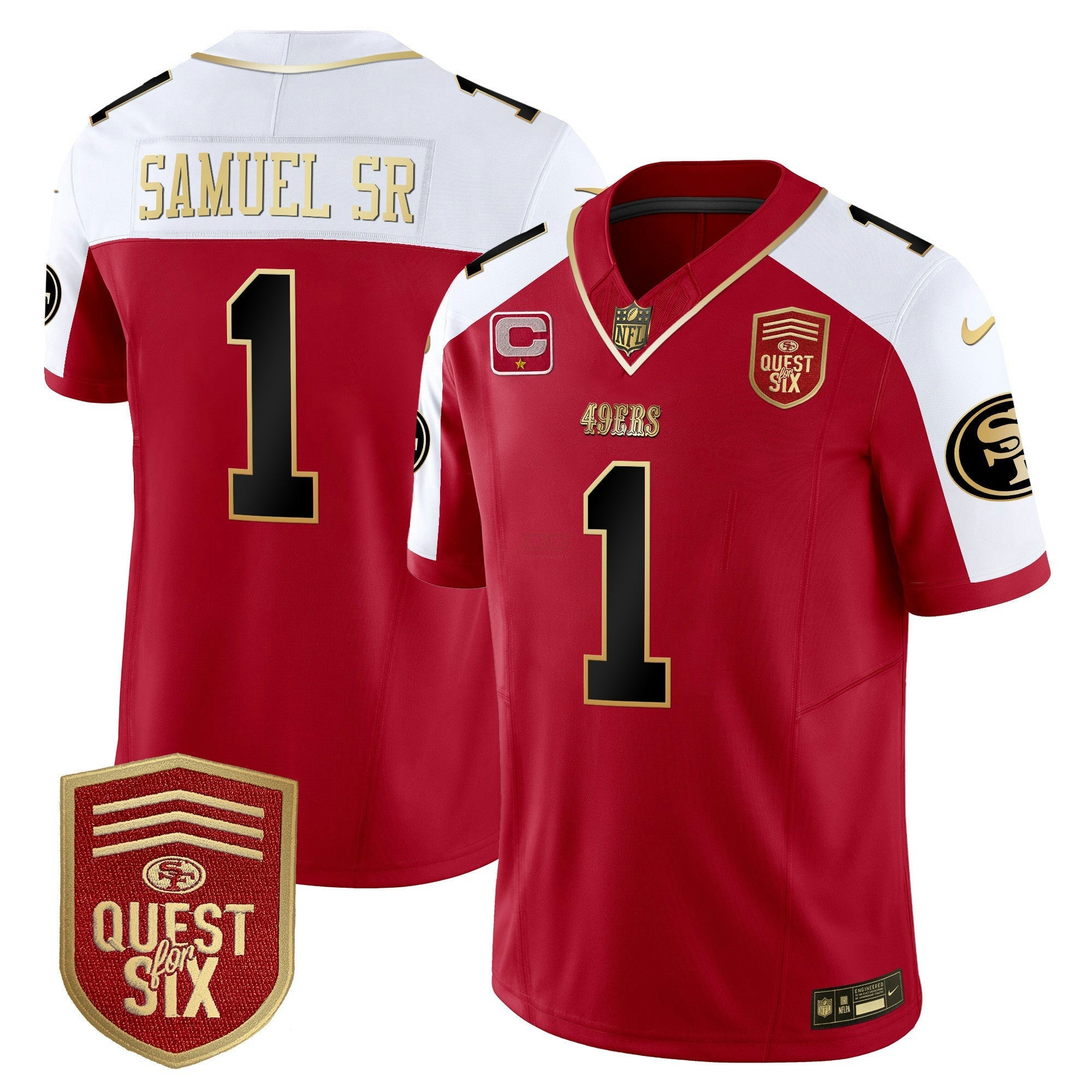Camisa NFL Men’s Quest For Six Patch Vapor Limited Jersey