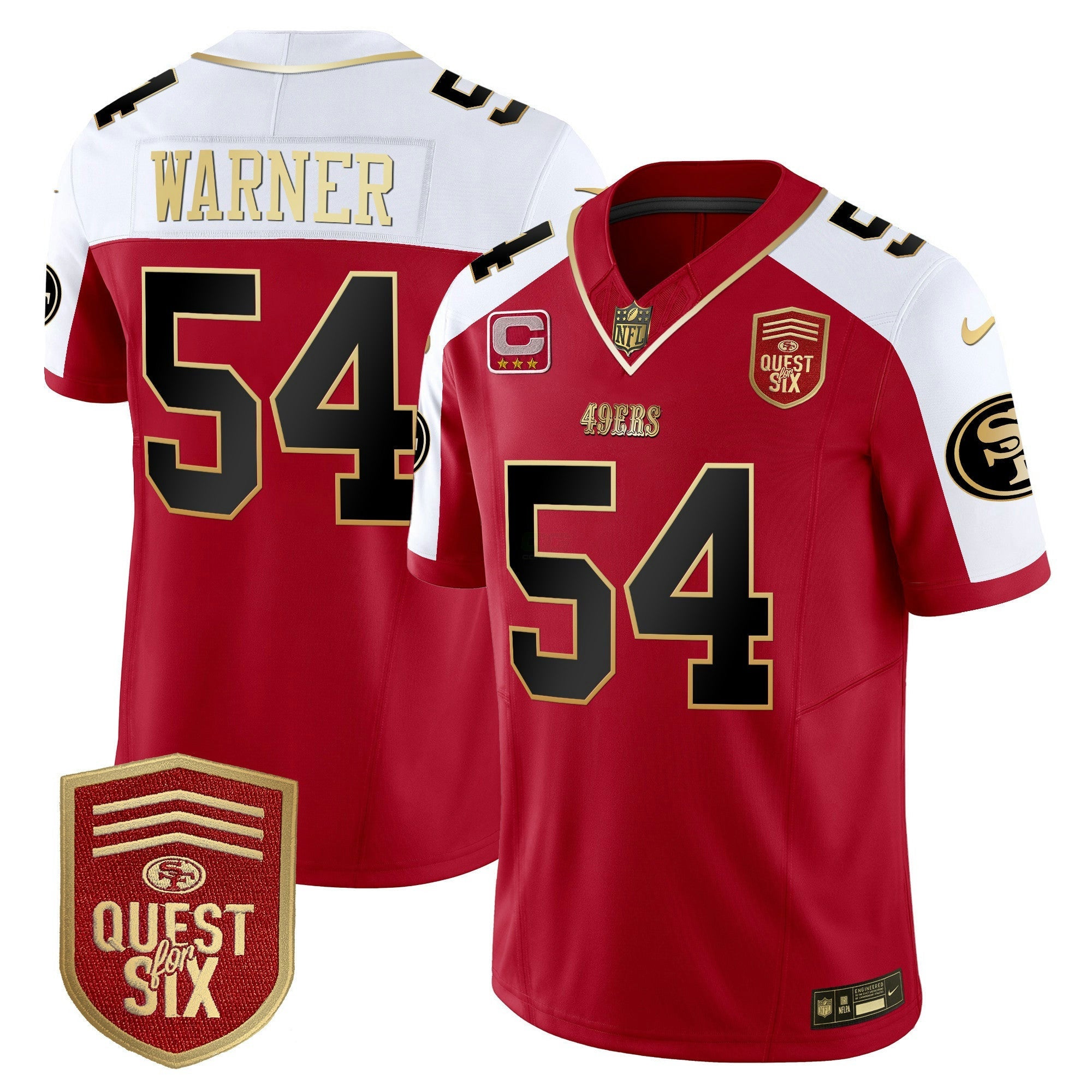 Camisa NFL Men’s Quest For Six Patch Vapor Limited Jersey
