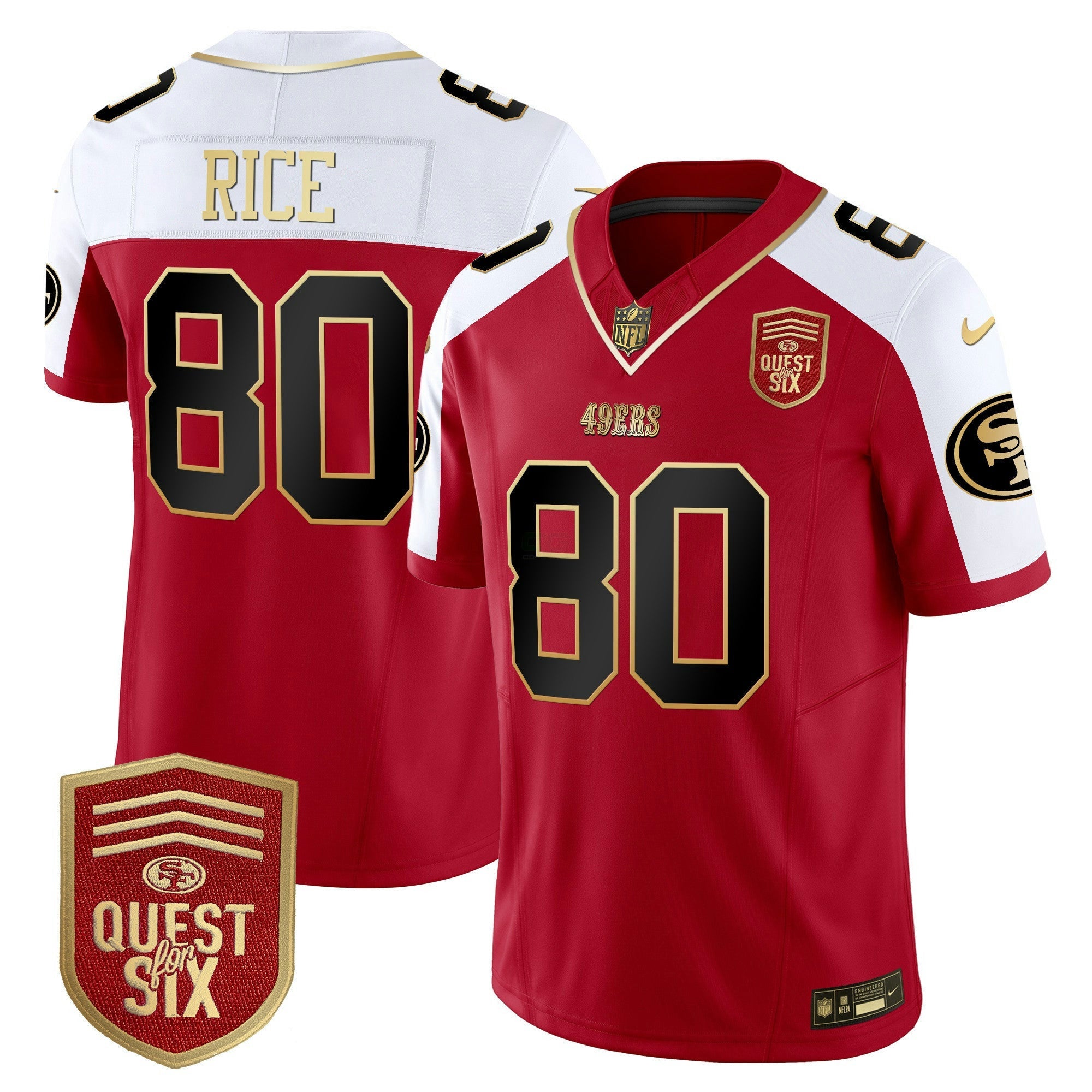 Camisa NFL Men’s Quest For Six Patch Vapor Limited Jersey