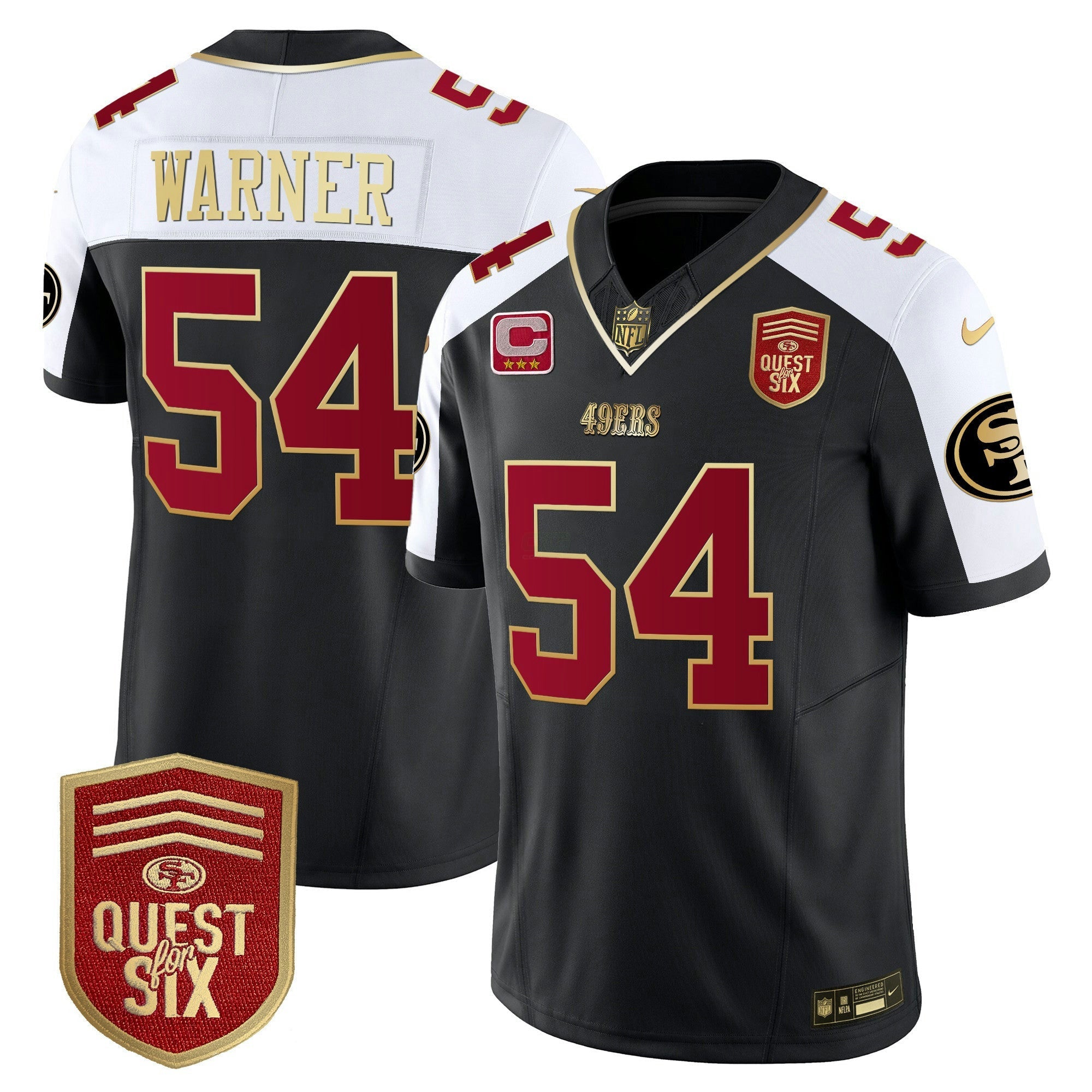Camisa NFL Men’s Quest For Six Patch Vapor Limited Jersey