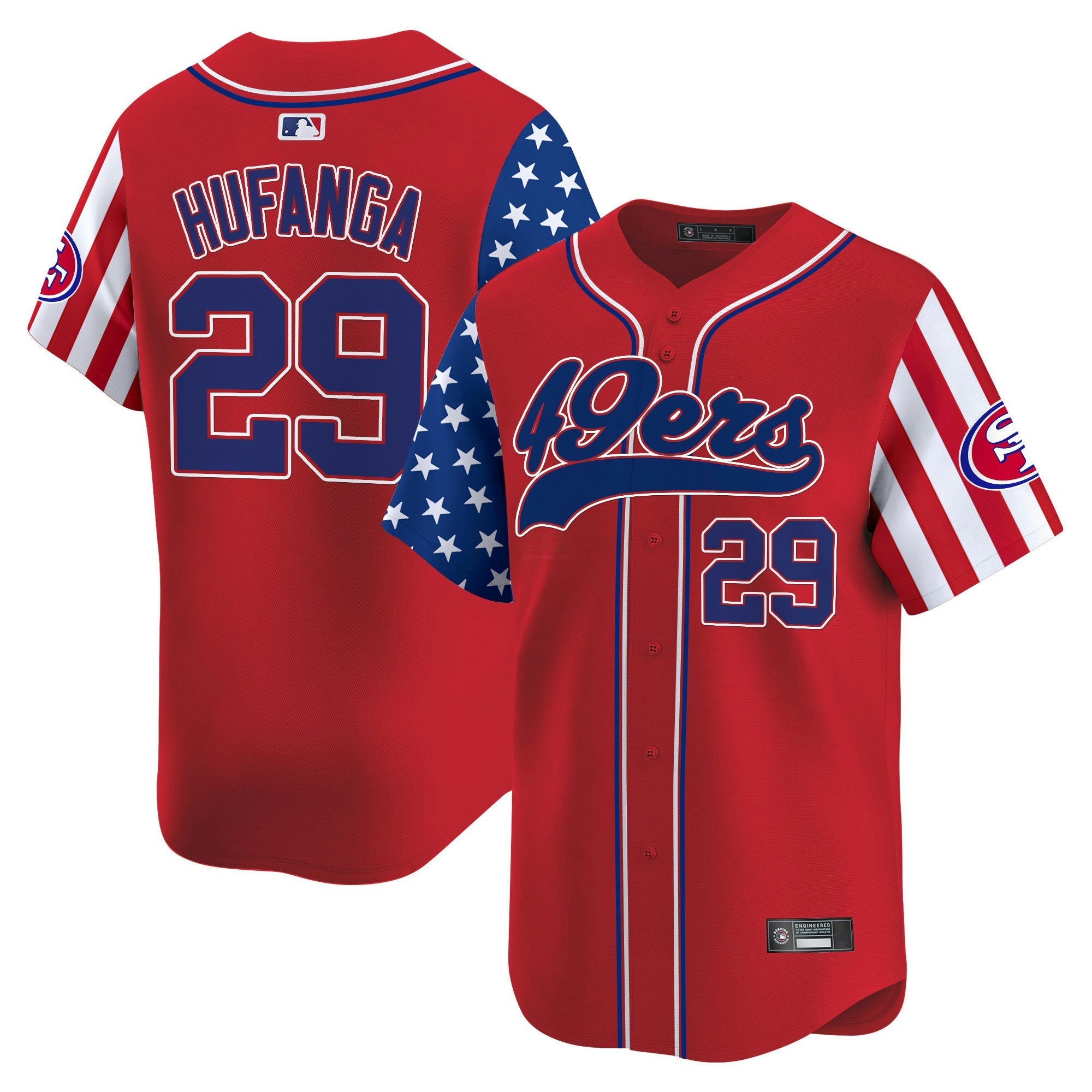 Camisa NFL Men’s San Francisco 2025 Independence Day Vapor Jersey