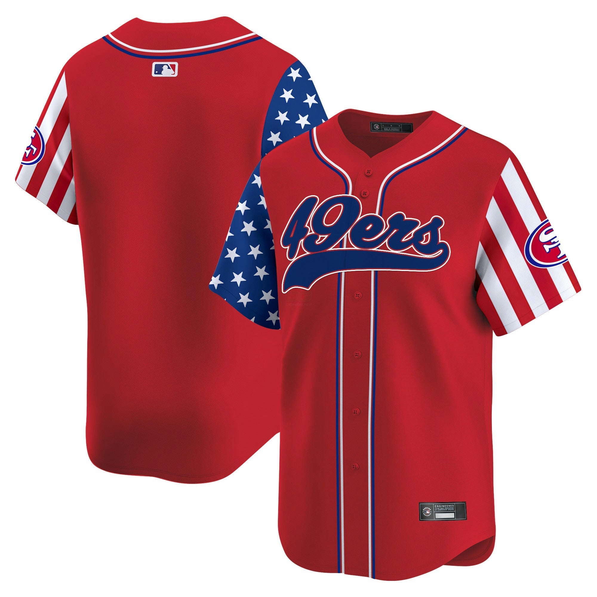 Camisa NFL Men’s San Francisco 2025 Independence Day Vapor Jersey