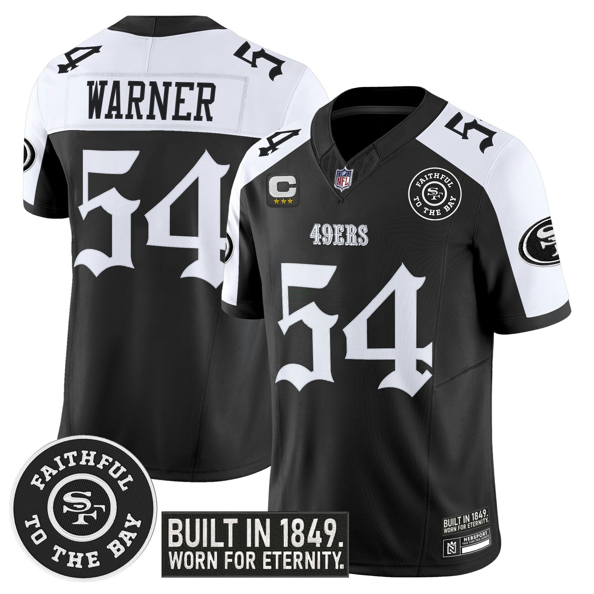 Camisa NFL Men’s San Francisco ‘Fog City Gothic Edition’ Vapor Limited Jersey