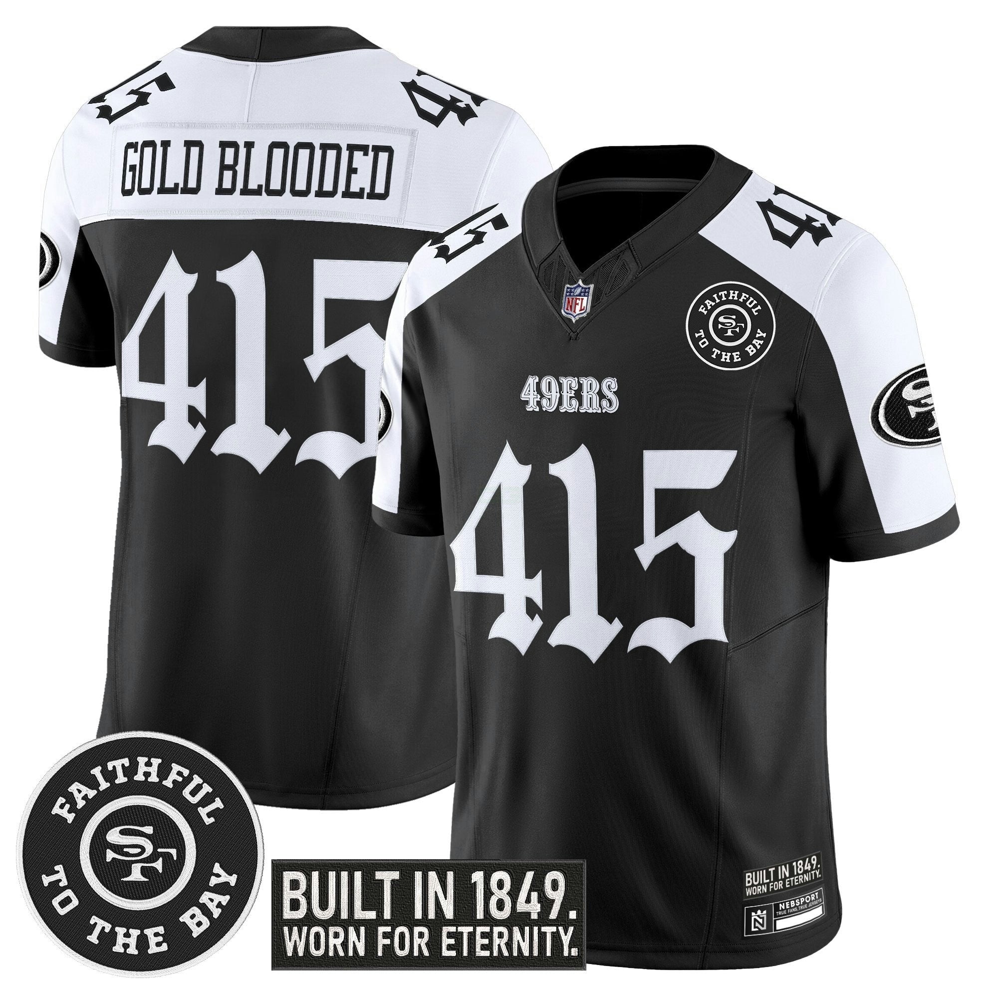 Camisa NFL Men’s San Francisco ‘Fog City Gothic Edition’ Vapor Limited Jersey