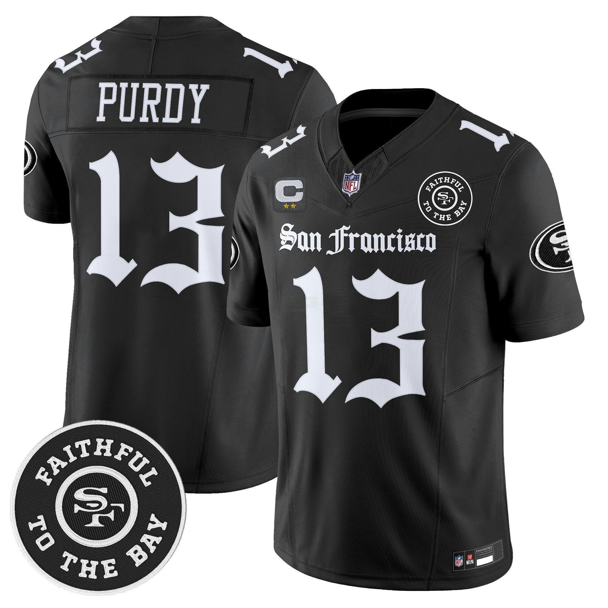 Camisa NFL Men’s San Francisco ‘Gothic Edition’ Vapor Limited Jersey