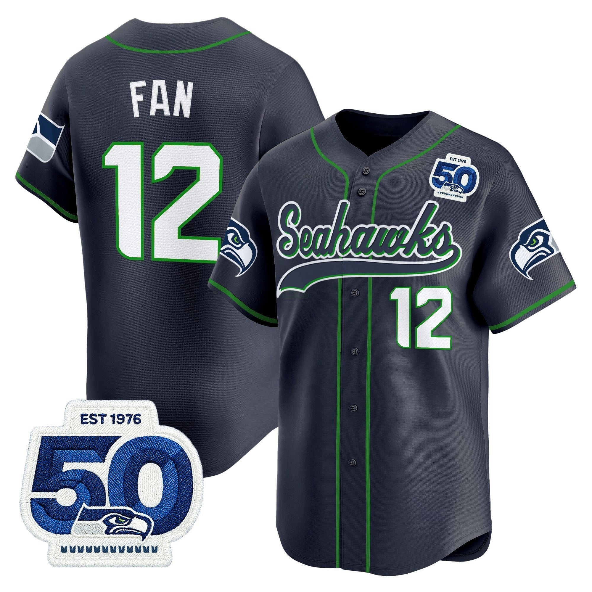 Camisa NFL Men’s Seattle 50th Anniversary Vapor Jersey