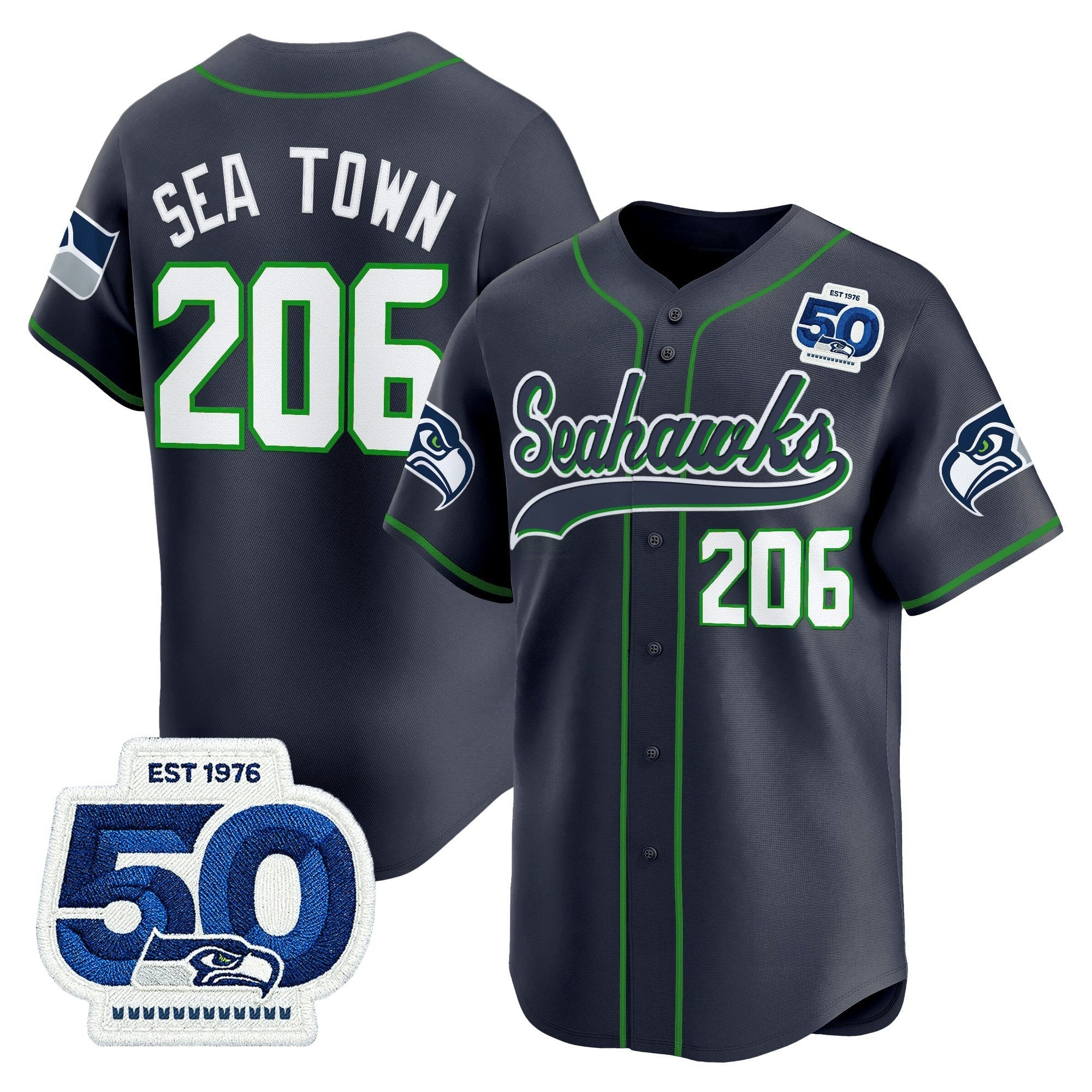 Camisa NFL Men’s Seattle 50th Anniversary Vapor Jersey