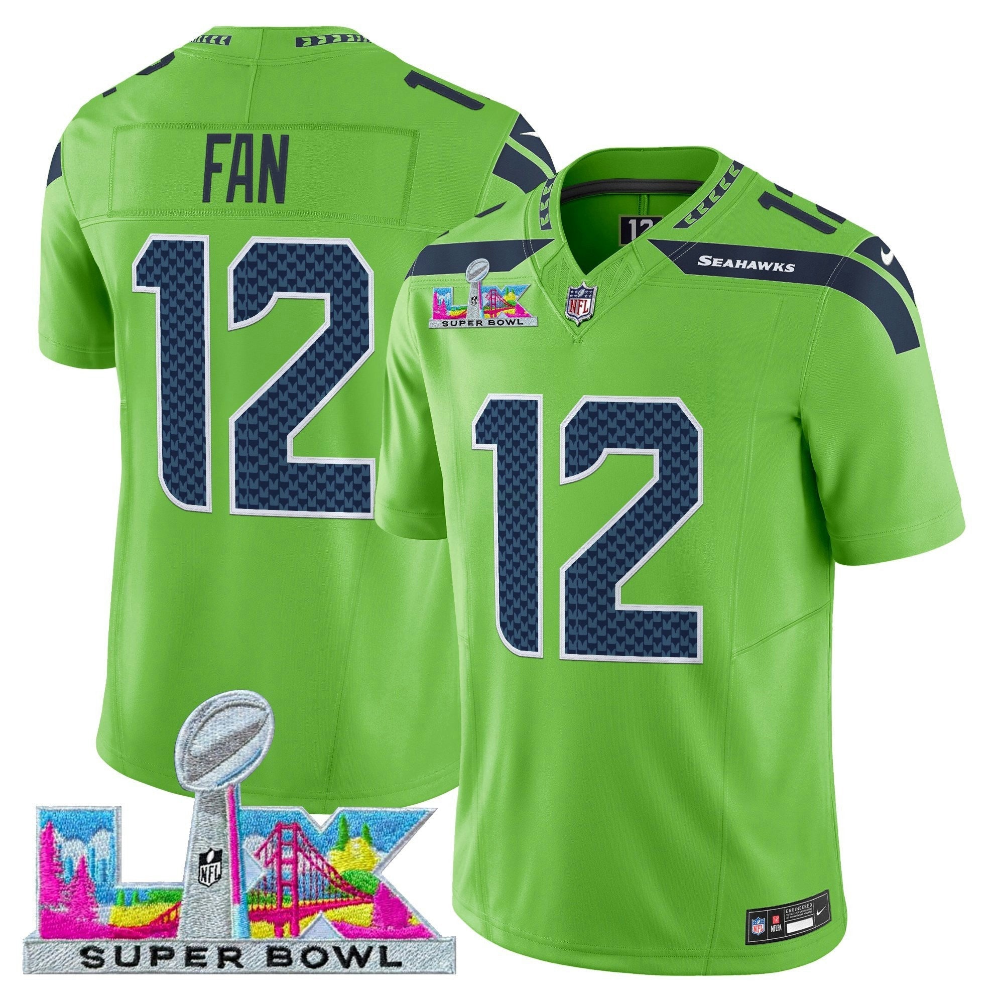 Camisa NFL Men’s Seattle Super Bowl LX Vapor Limited Jersey