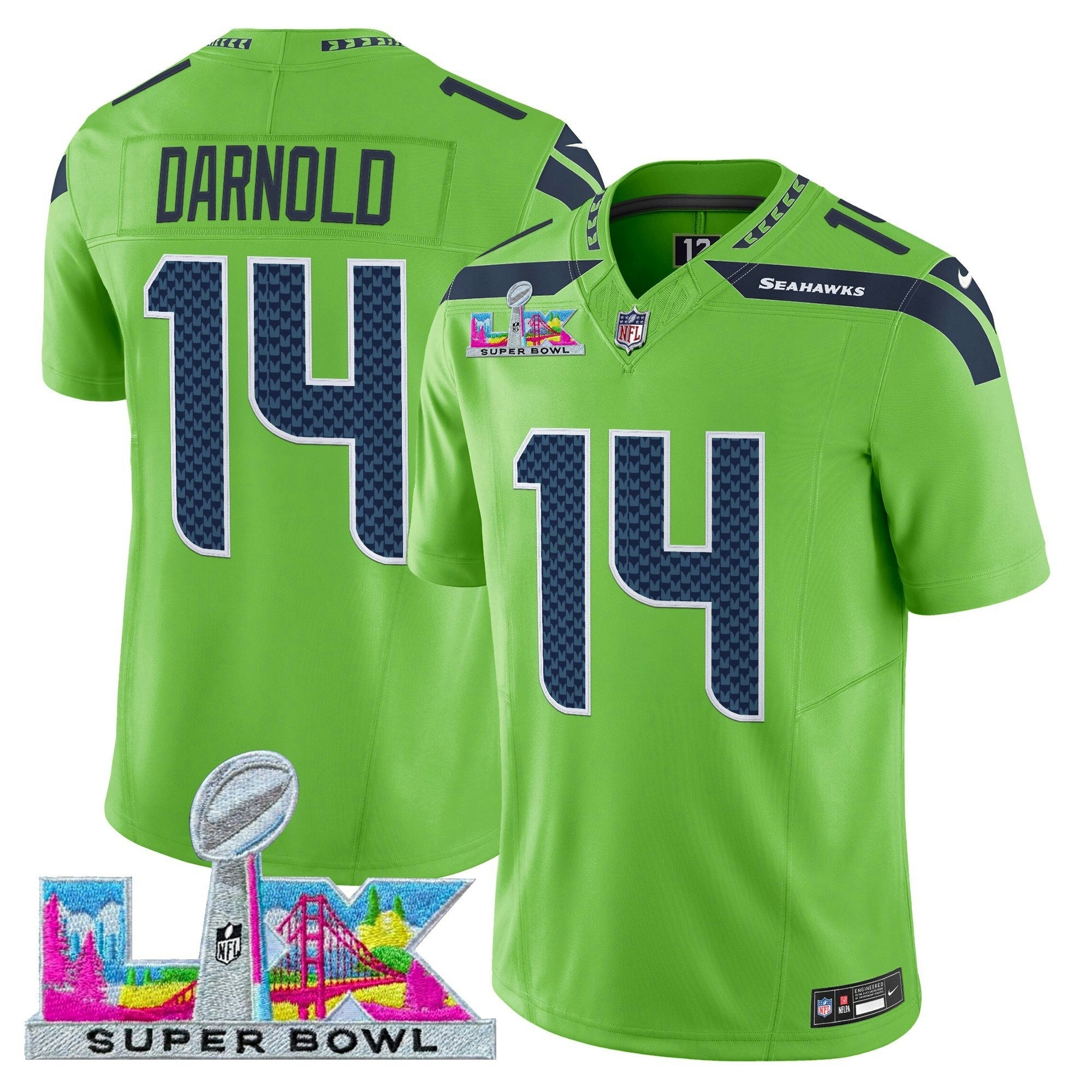 Camisa NFL Men’s Seattle Super Bowl LX Vapor Limited Jersey