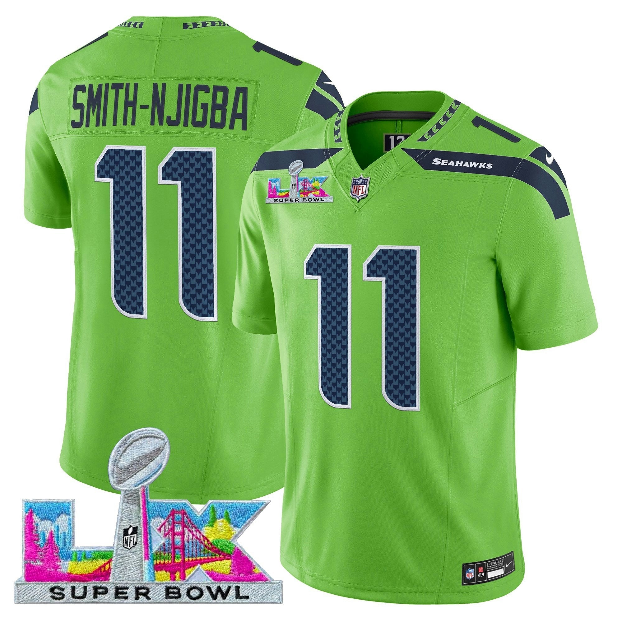 Camisa NFL Men’s Seattle Super Bowl LX Vapor Limited Jersey