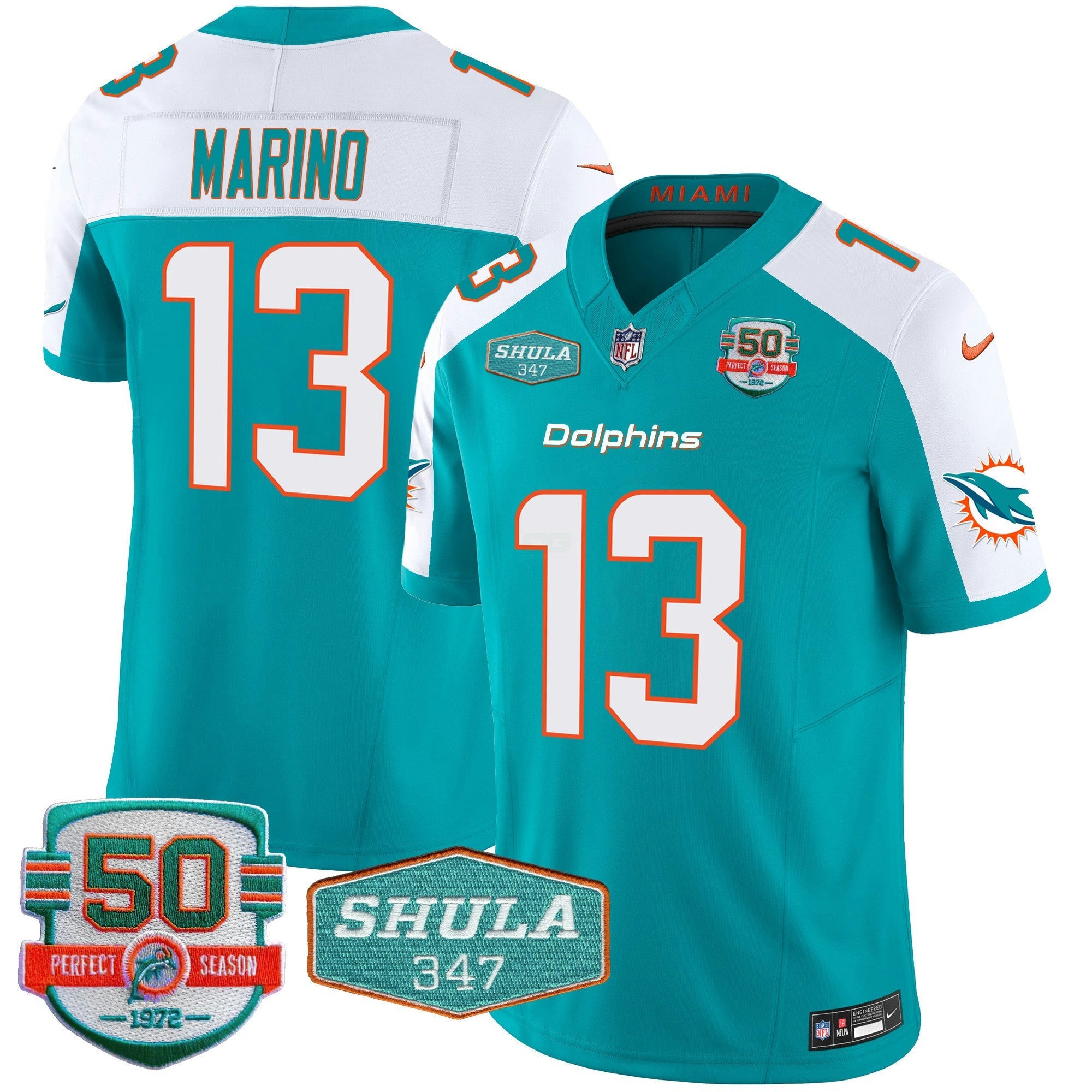 Camisa NFL Men’s Shula 347 Patch Vapor Jersey
