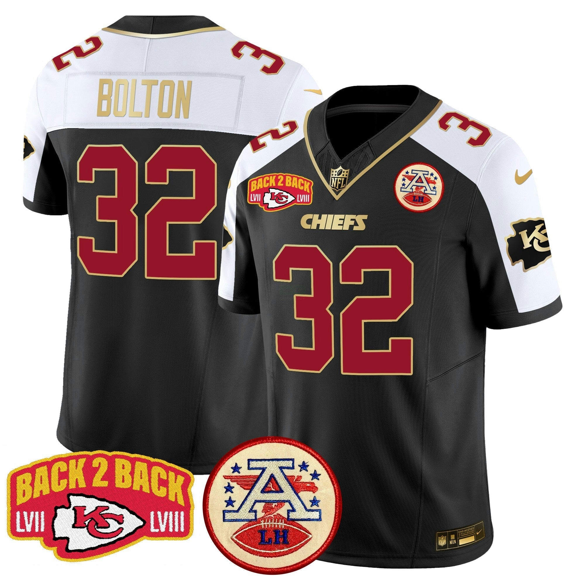 Camisa NFL Men’s Super Back 2 Back Patch Vapor Limited Jersey