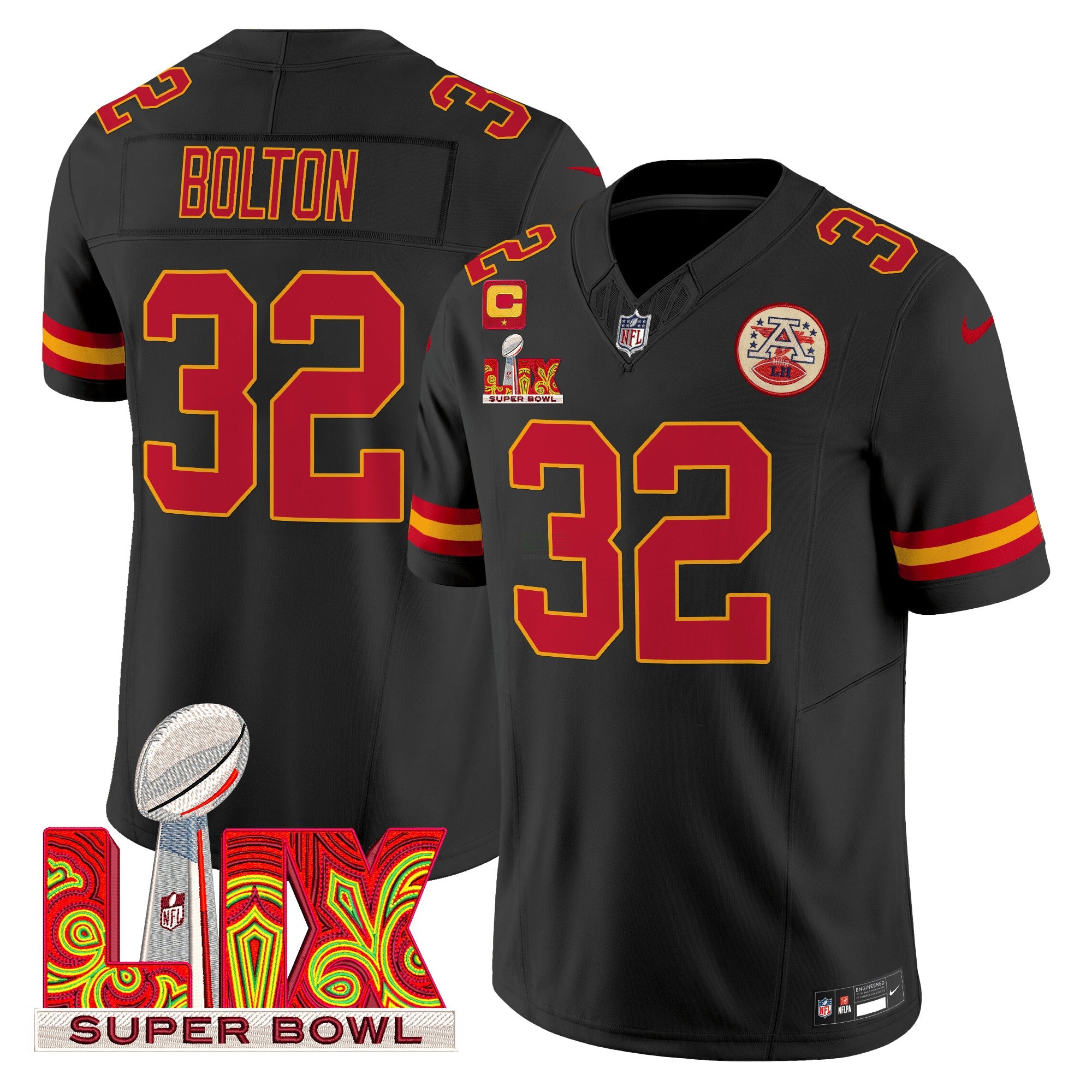 Camisa NFL Men’s Super Bowl LIX Patch Vapor Limited Jersey