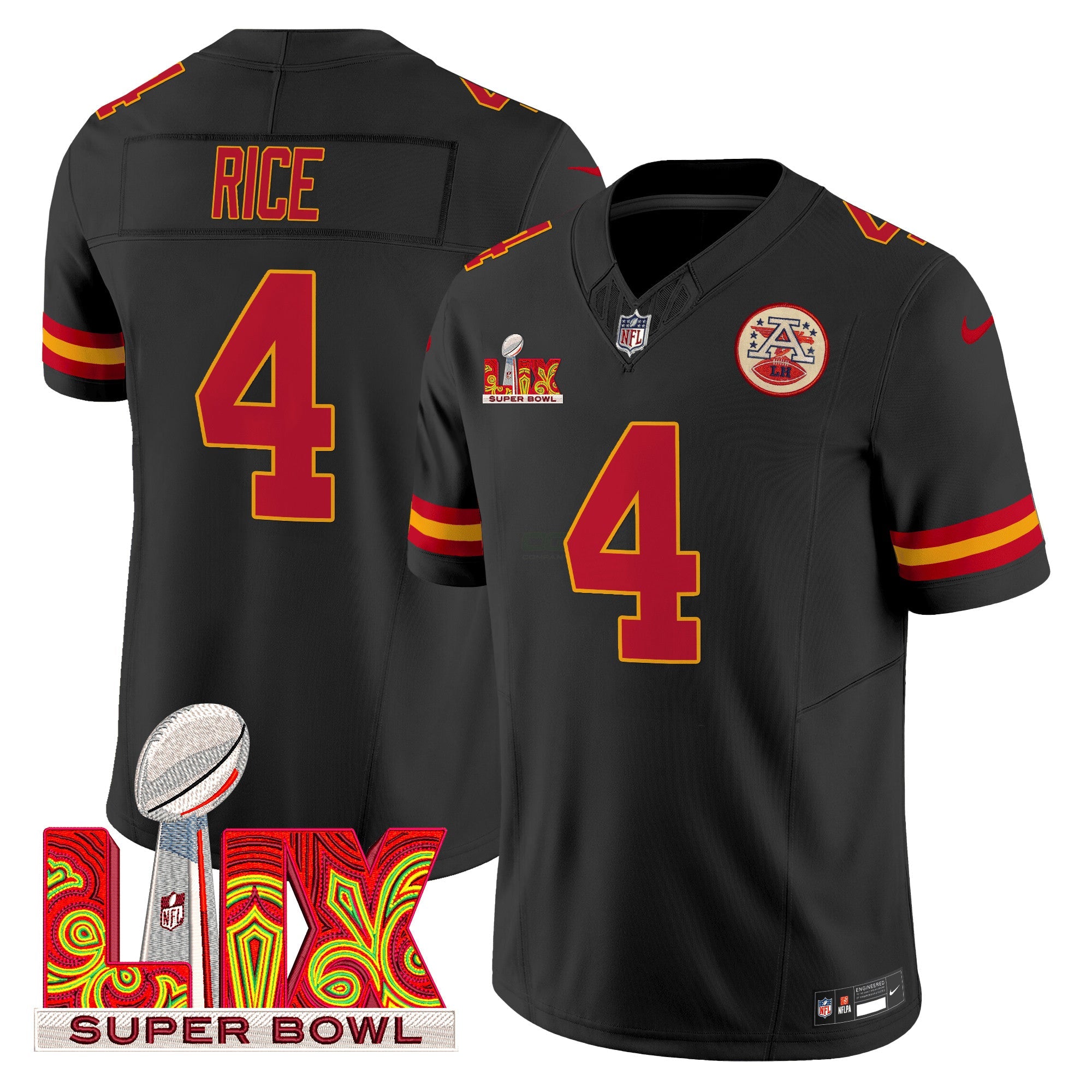 Camisa NFL Men’s Super Bowl LIX Patch Vapor Limited Jersey