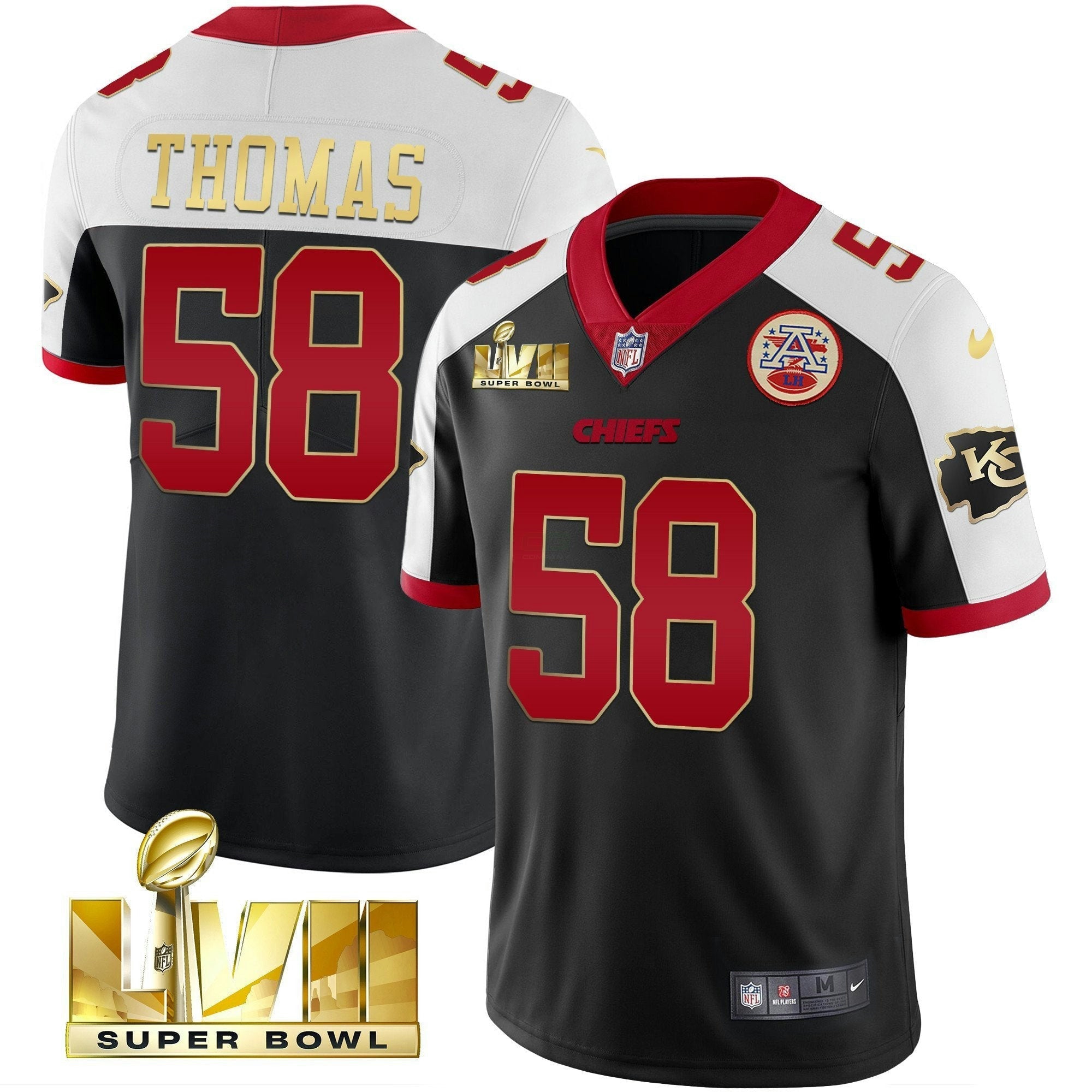 Camisa NFL Men’s Super Bowl LVII Alternativa Dourada Vapor Jersey
