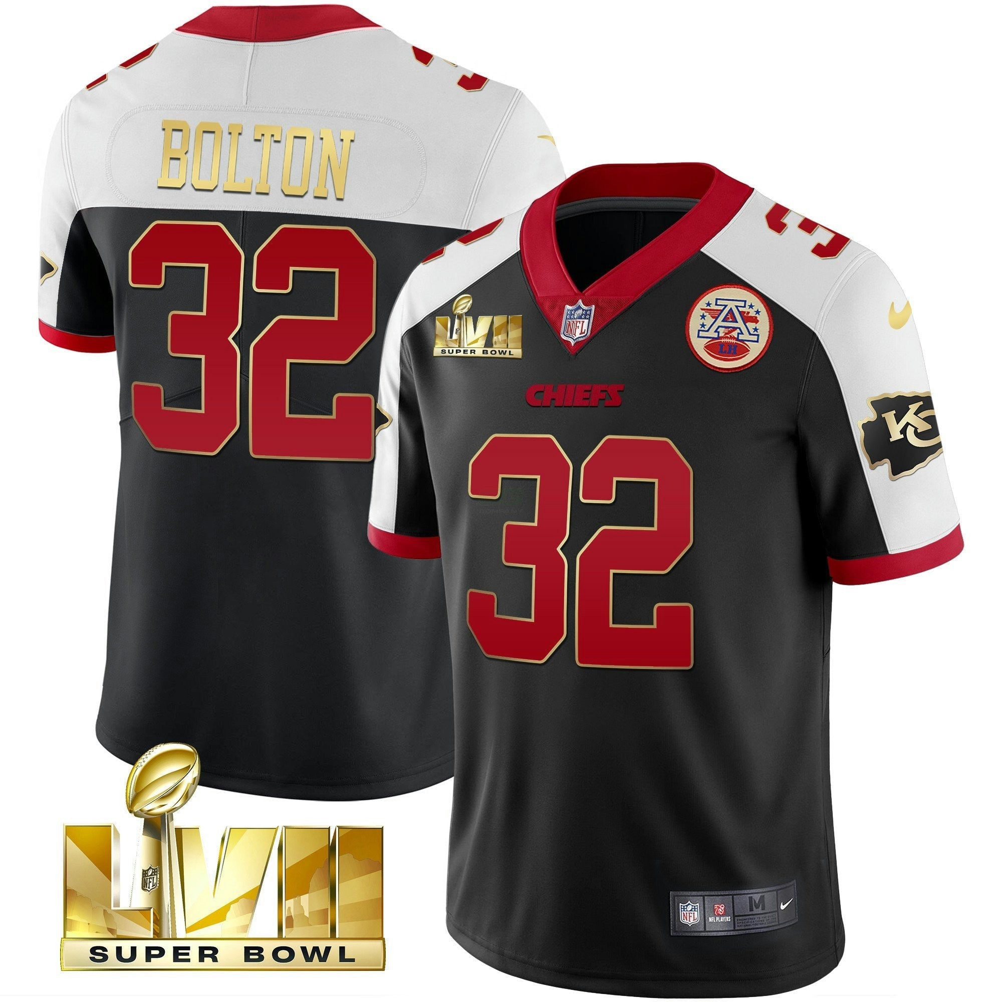 Camisa NFL Men’s Super Bowl LVII Alternativa Dourada Vapor Jersey