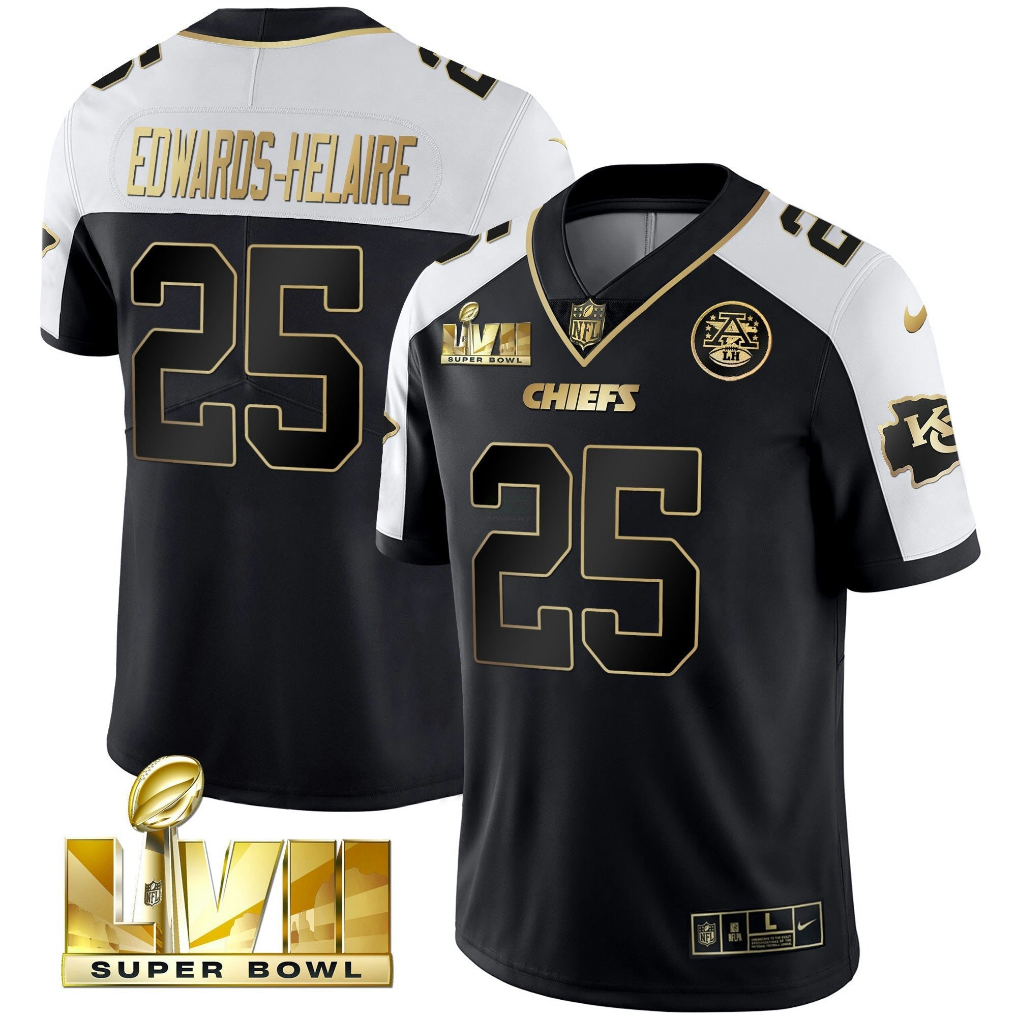 Camisa NFL Men’s Super Bowl LVII Alternativa Dourada Vapor Jersey