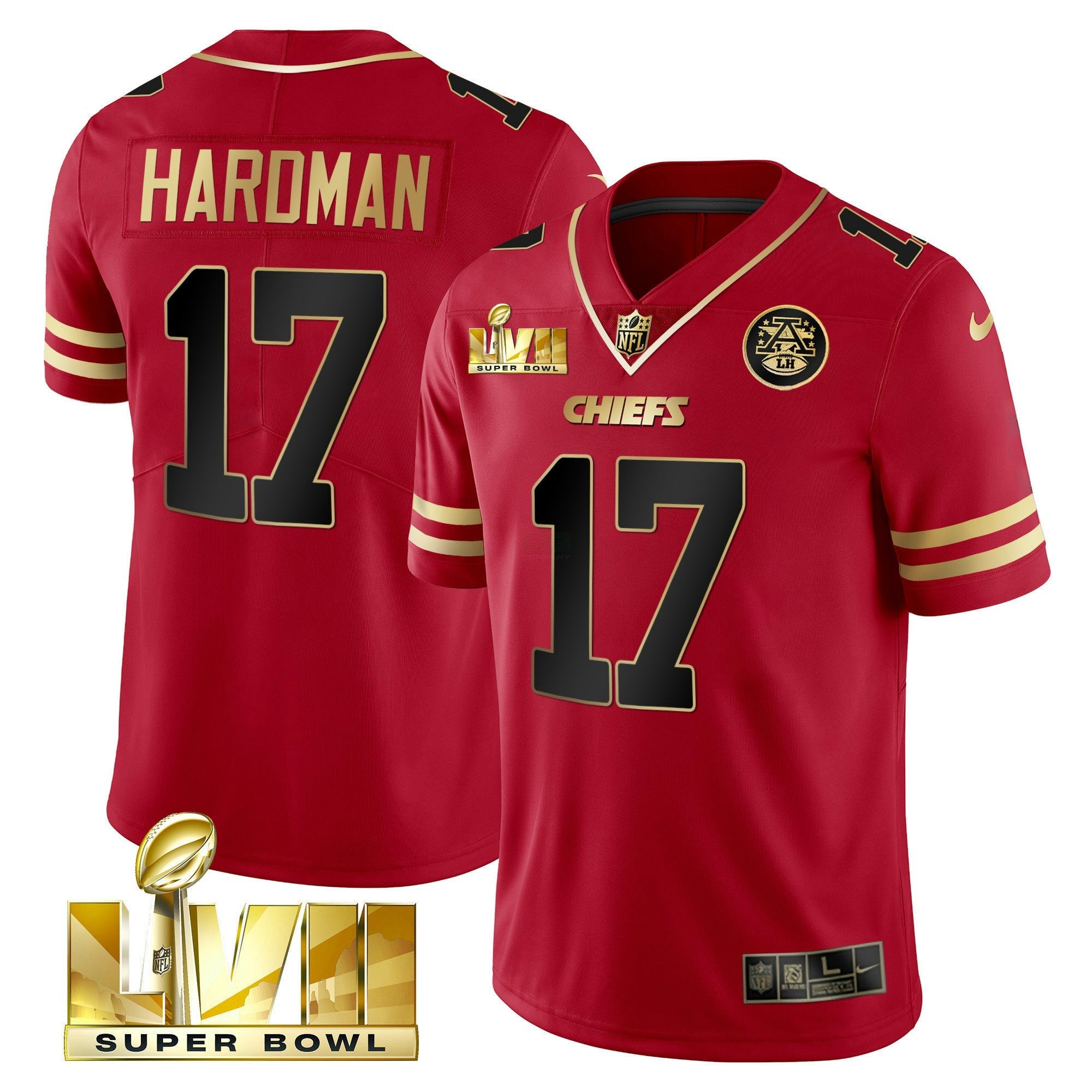 Camisa NFL Men’s Super Bowl LVII Dourada Trim Vapor Jersey