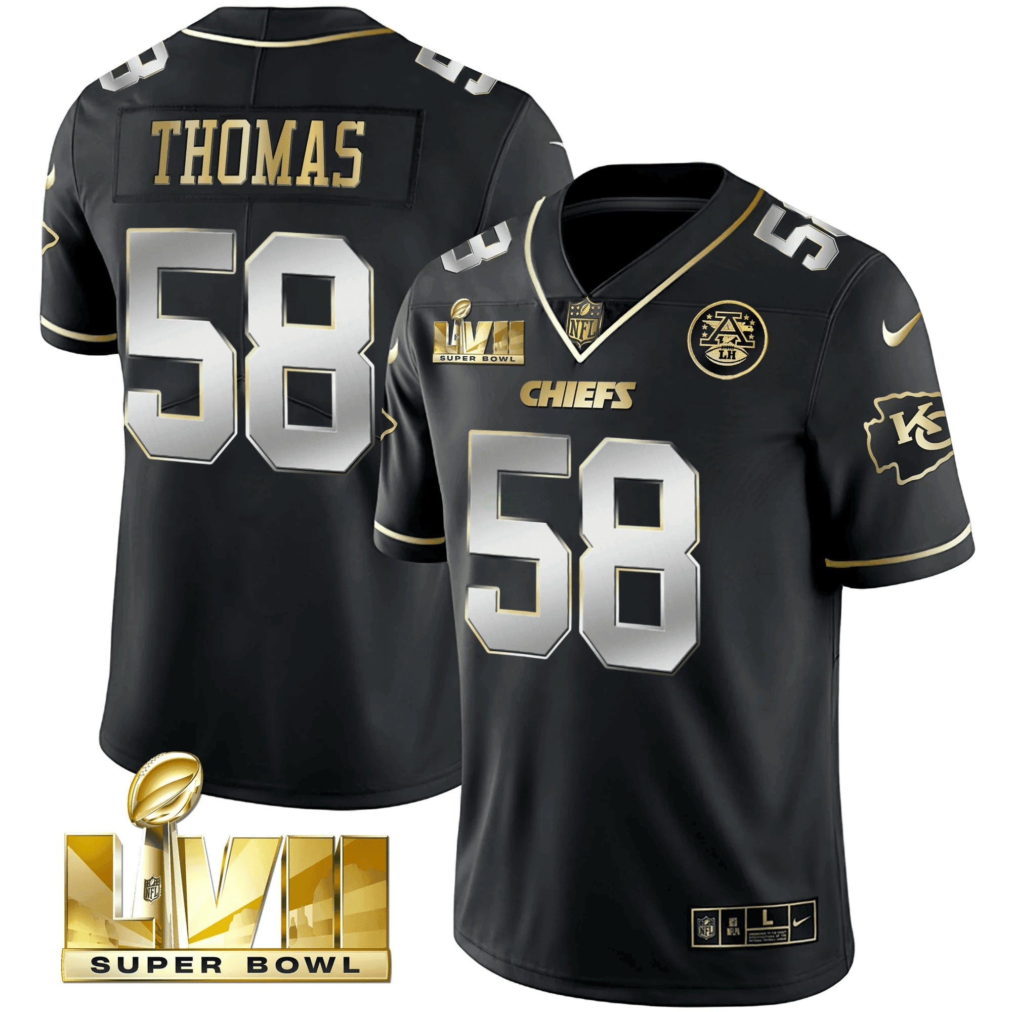 Camisa NFL Men’s Super Bowl LVII Dourada Trim Vapor V2 Jersey