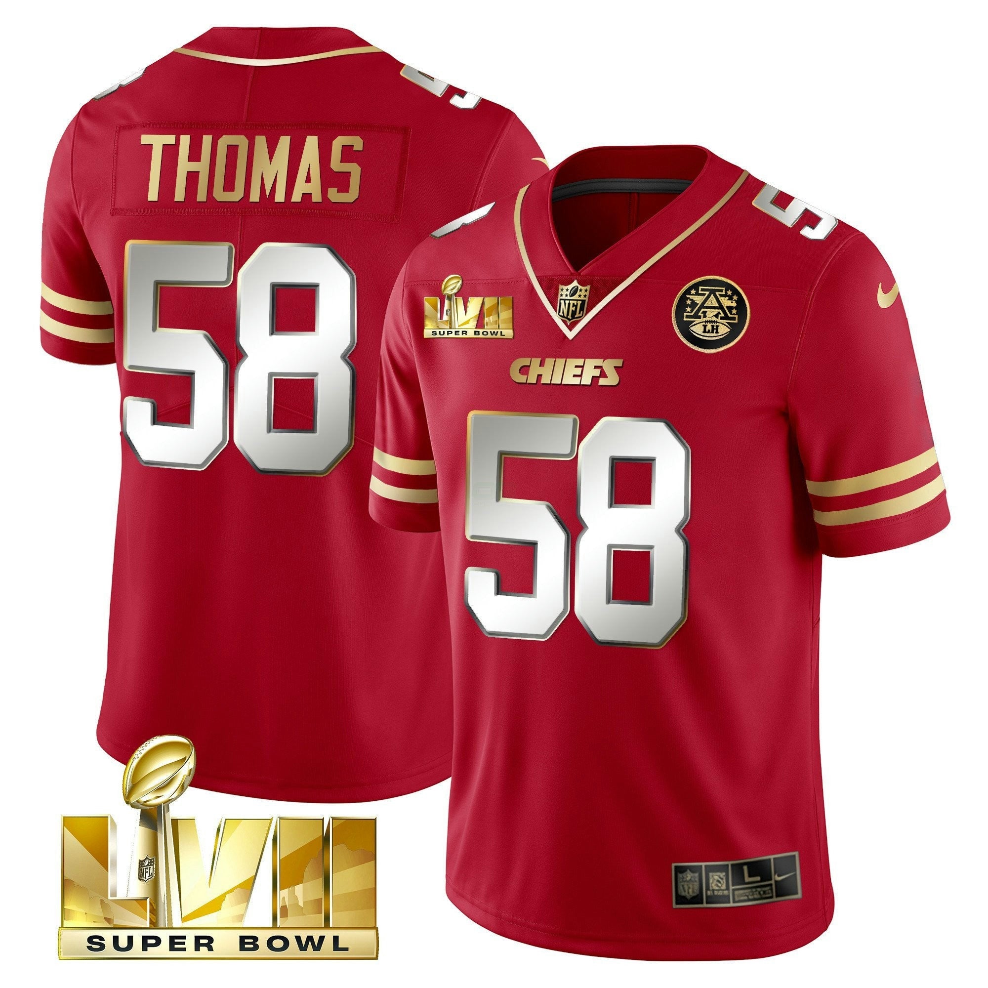 Camisa NFL Men’s Super Bowl LVII Dourada Vapor Limited Jersey