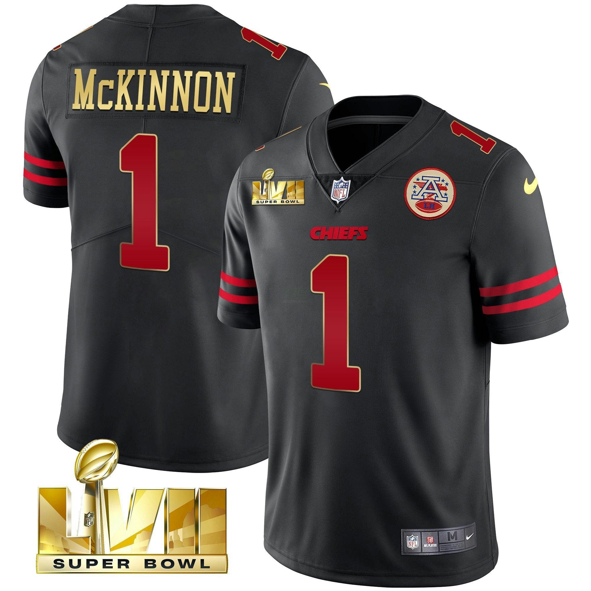 Camisa NFL Men’s Super Bowl LVII Vermelha Dourada Vapor Jersey