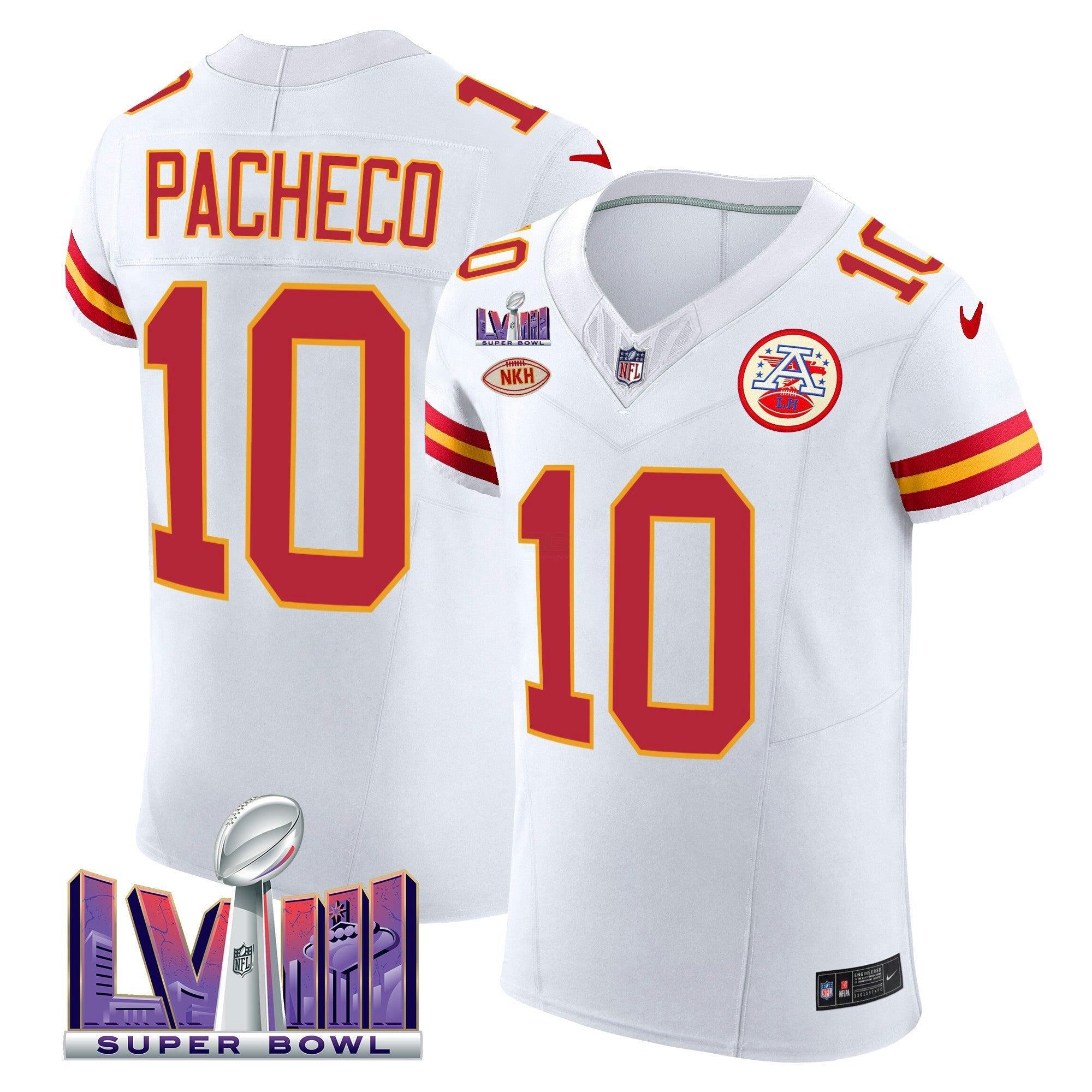 Camisa NFL Men’s Super Bowl LVIII Dourada Patch Vapor Elite Jersey