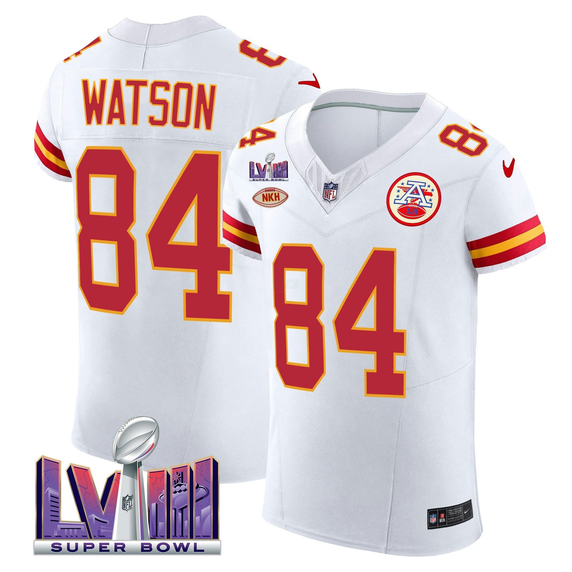 Camisa NFL Men’s Super Bowl LVIII Dourada Patch Vapor Elite Jersey