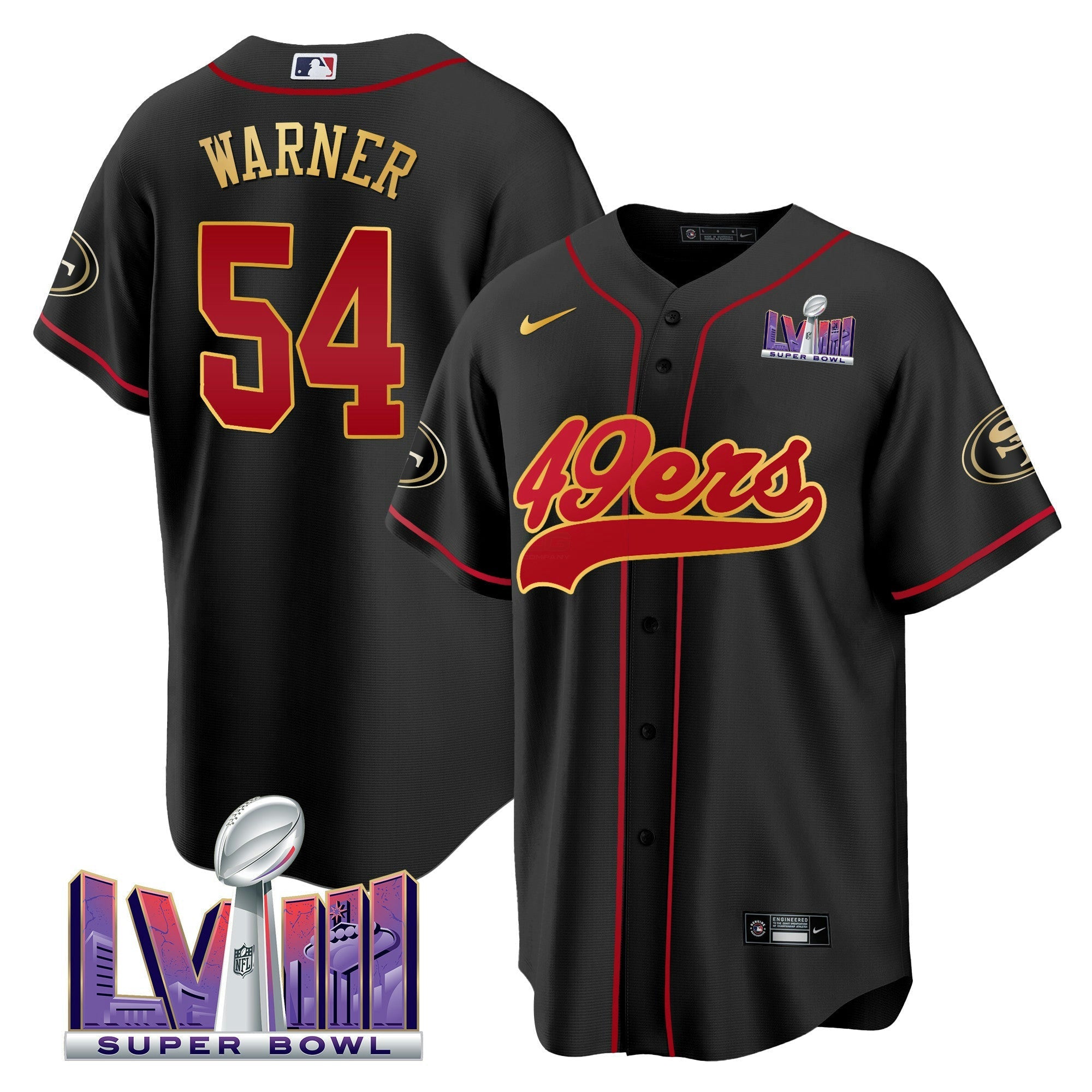 Camisa NFL Men’s Super Bowl LVIII Patch Jersey