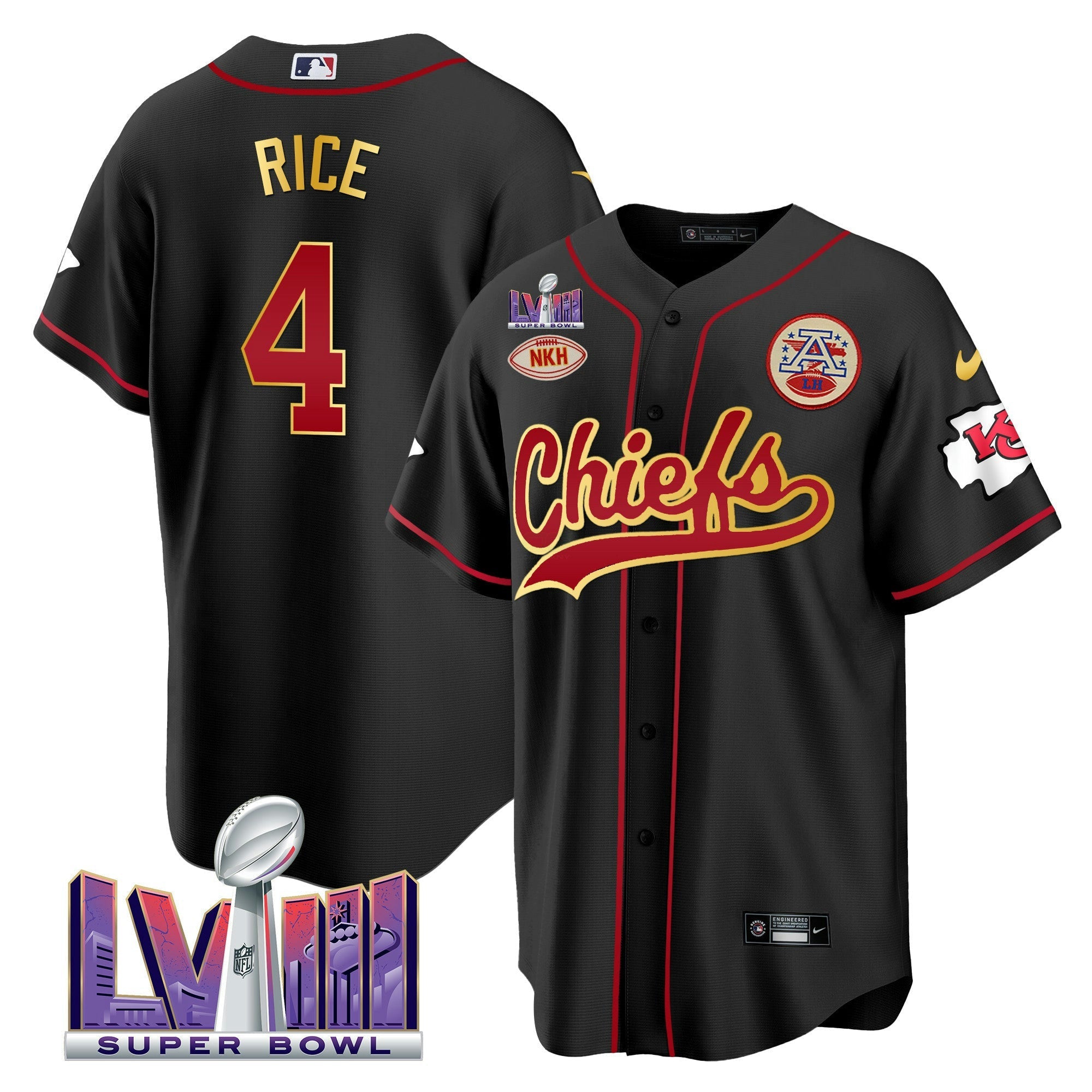 Camisa NFL Men’s Super Bowl LVIII Patch Jersey