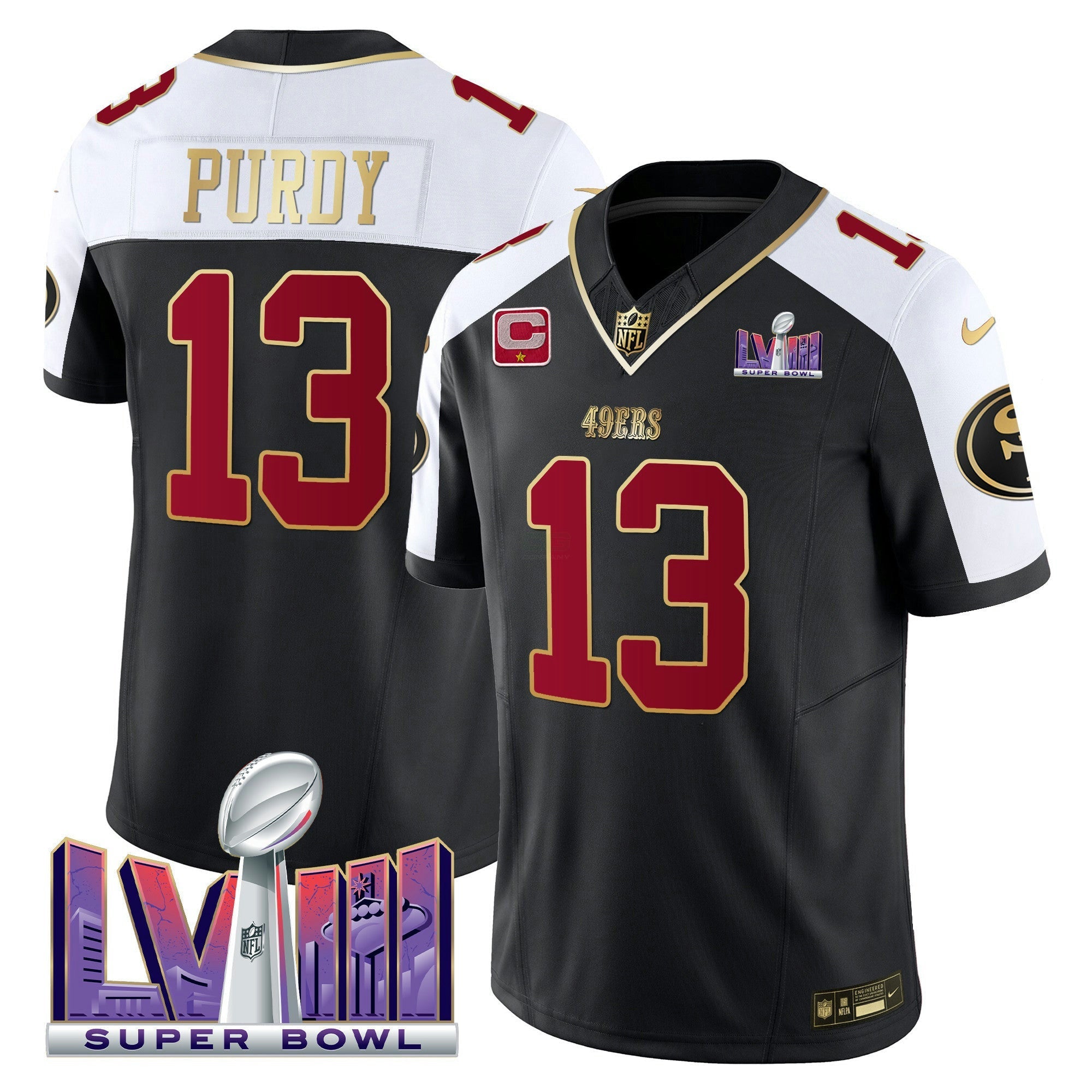 Camisa NFL Men’s Super Bowl LVIII Patch Vapor Jersey