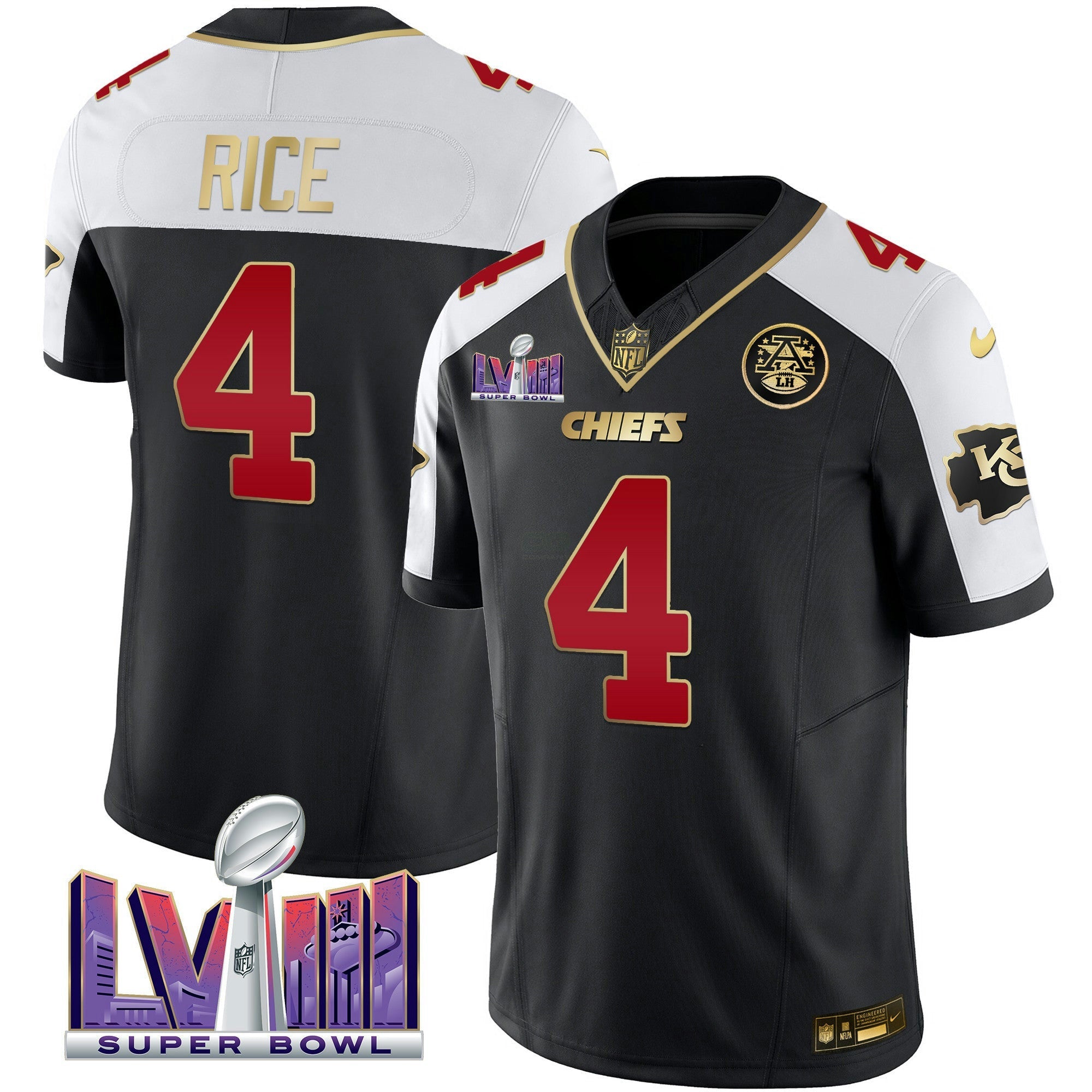 Camisa NFL Men’s Super Bowl LVIII Patch Vapor Jersey
