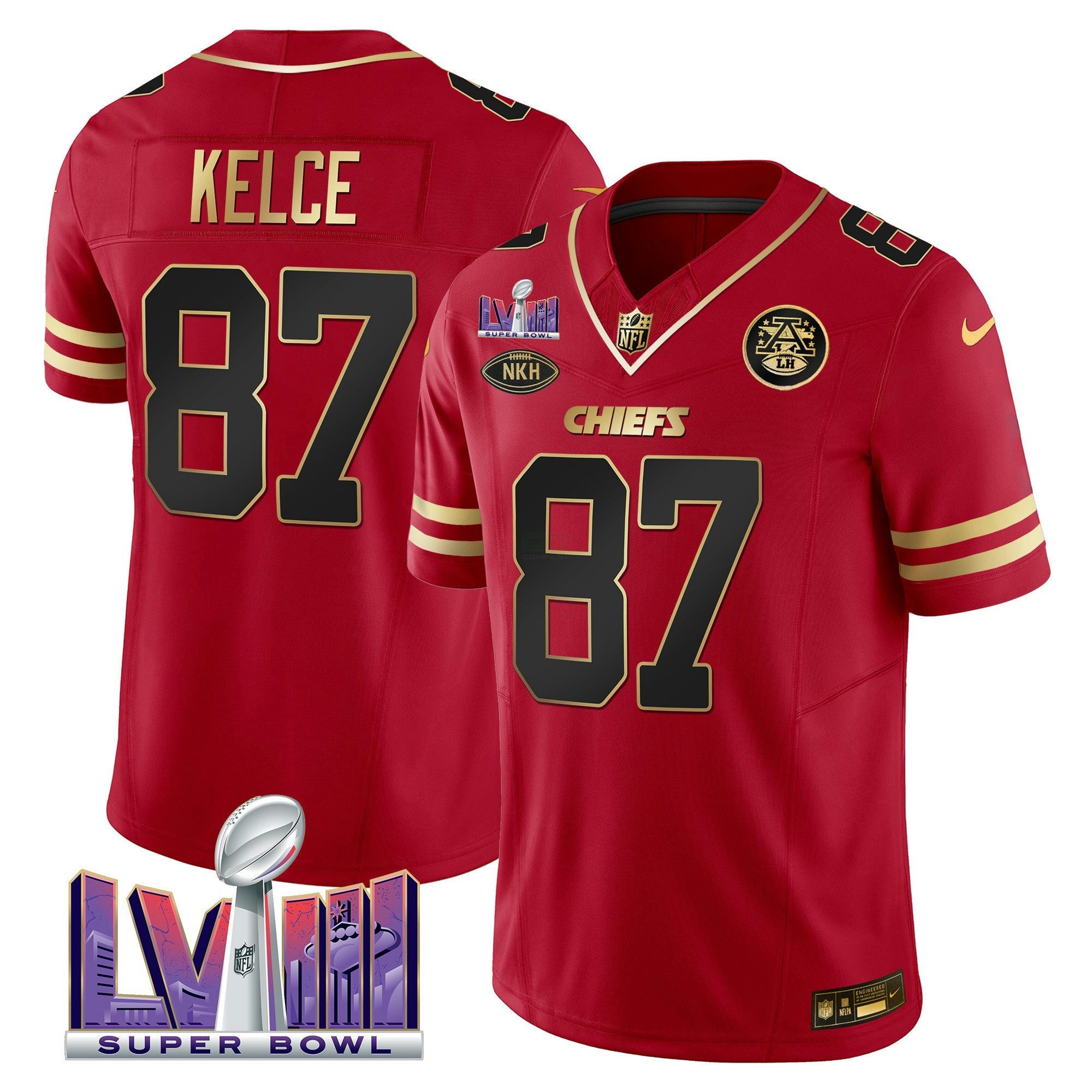 Camisa NFL Men’s Super Bowl LVIII Patch Vapor Jersey V2