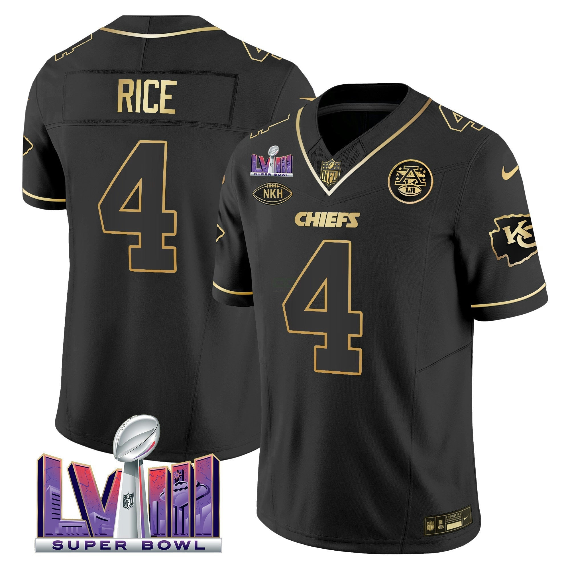 Camisa NFL Men’s Super Bowl LVIII Patch Vapor Jersey V3