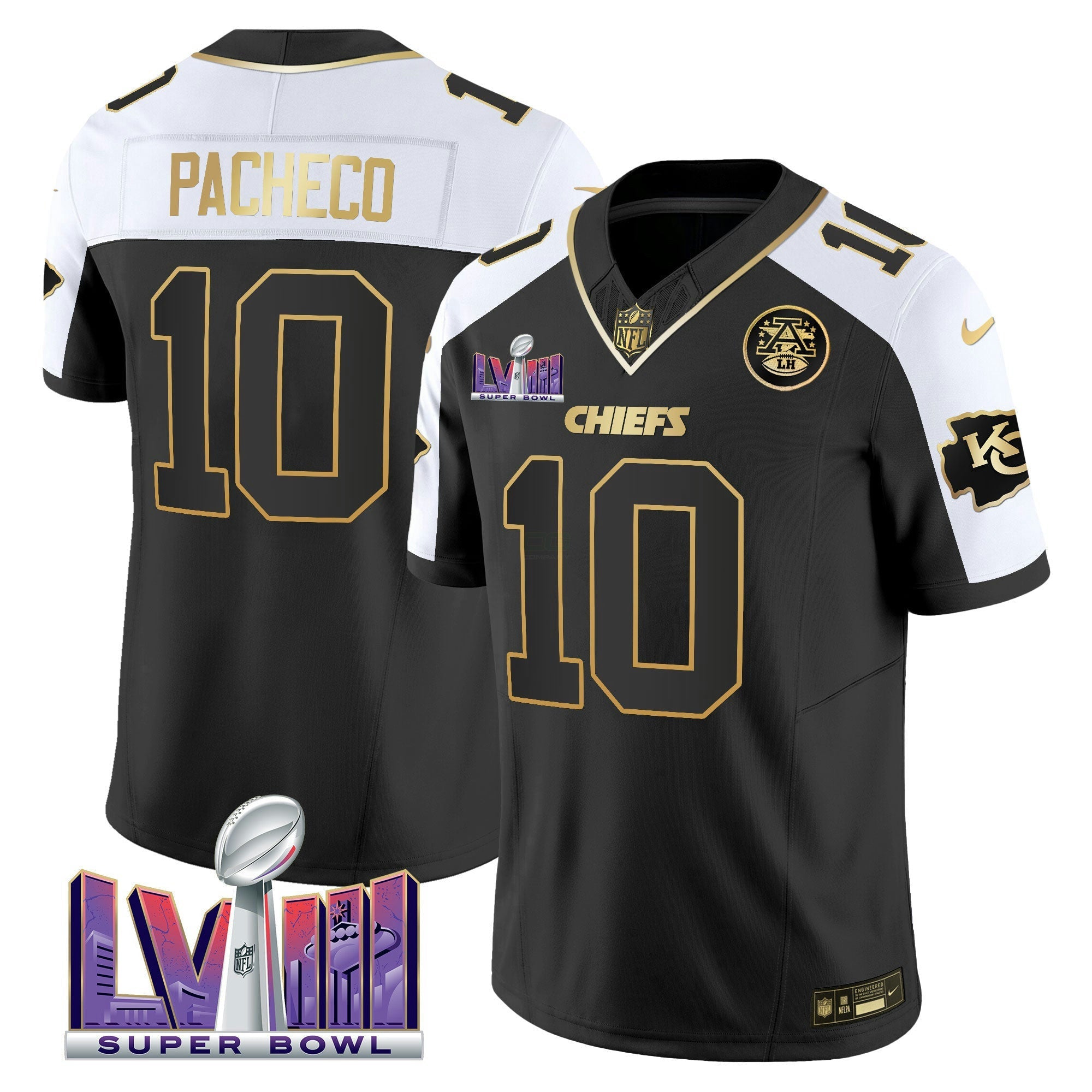 Camisa NFL Men’s Super Bowl LVIII Patch Vapor Jersey V4