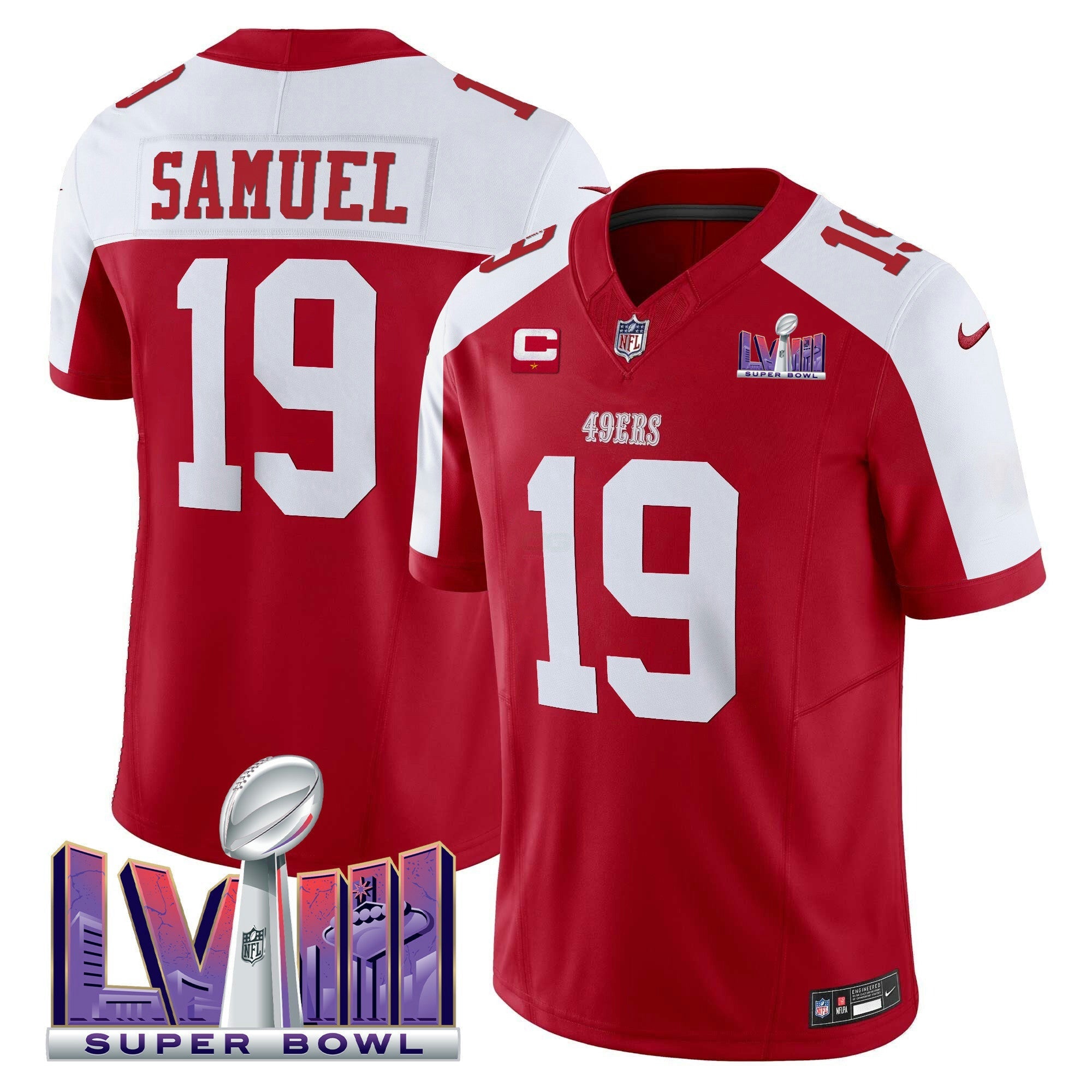 Camisa NFL Men’s Super Bowl LVIII Patch Vapor Limited Jersey