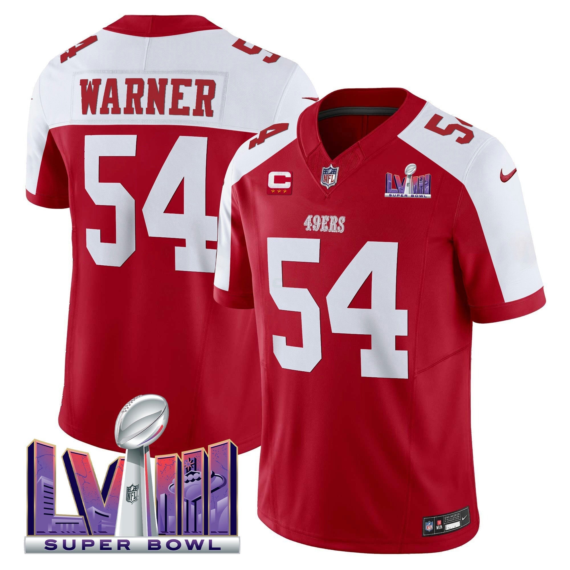 Camisa NFL Men’s Super Bowl LVIII Patch Vapor Limited Jersey